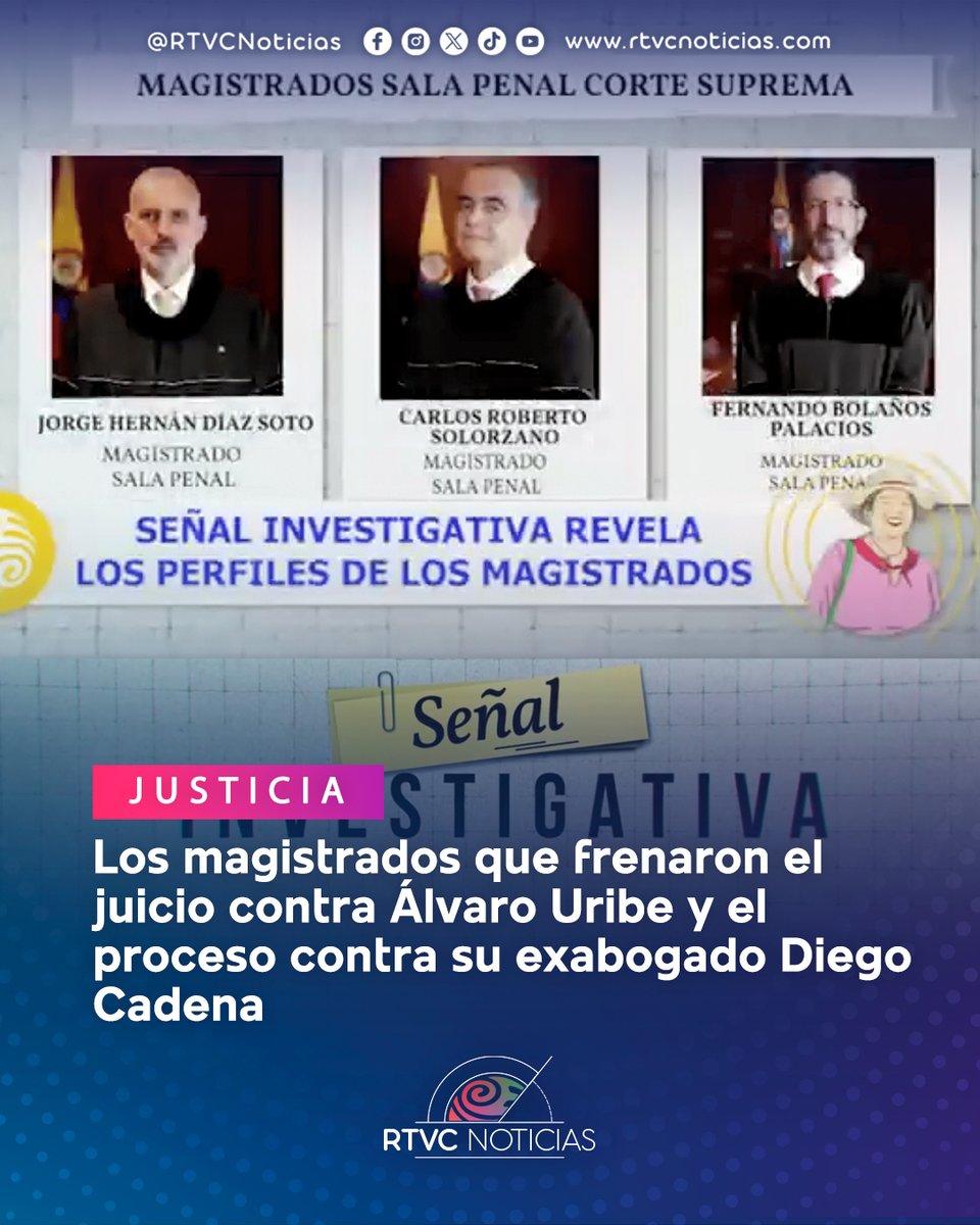 RTVCnoticias's tweet photo. #Justicia | 🚨El proceso judicial contra el expresidente Uribe, acusado de soborno y manipulación de testigos, ha sido suspendido nuevamente. La Sala Penal de la @CorteSupremaJ aceptó una tutela interpuesta por su defensa en contra de la jueza Sandra Liliana Heredia, quien lideraba el juicio.
📰Conoce el perfil de los magistrados que tomaron esta determinación👉 https://t.co/bPhgNUrnL7