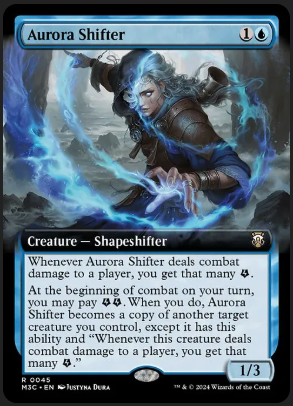 CH_Martin98's tweet photo. @JuecesMagic tengo a Aurora Shifter y Satya en mesa, al pasar a combate pago las 2 energias de Aurora y hago que sea copia de Satya (se podria?), digamos que si, procedo a atacar, se dispara la habilidad de los 2 Satyas, y creo 2 copias de cualquier otro cierto? Gracias! https://t.co/0AMcbhbNab