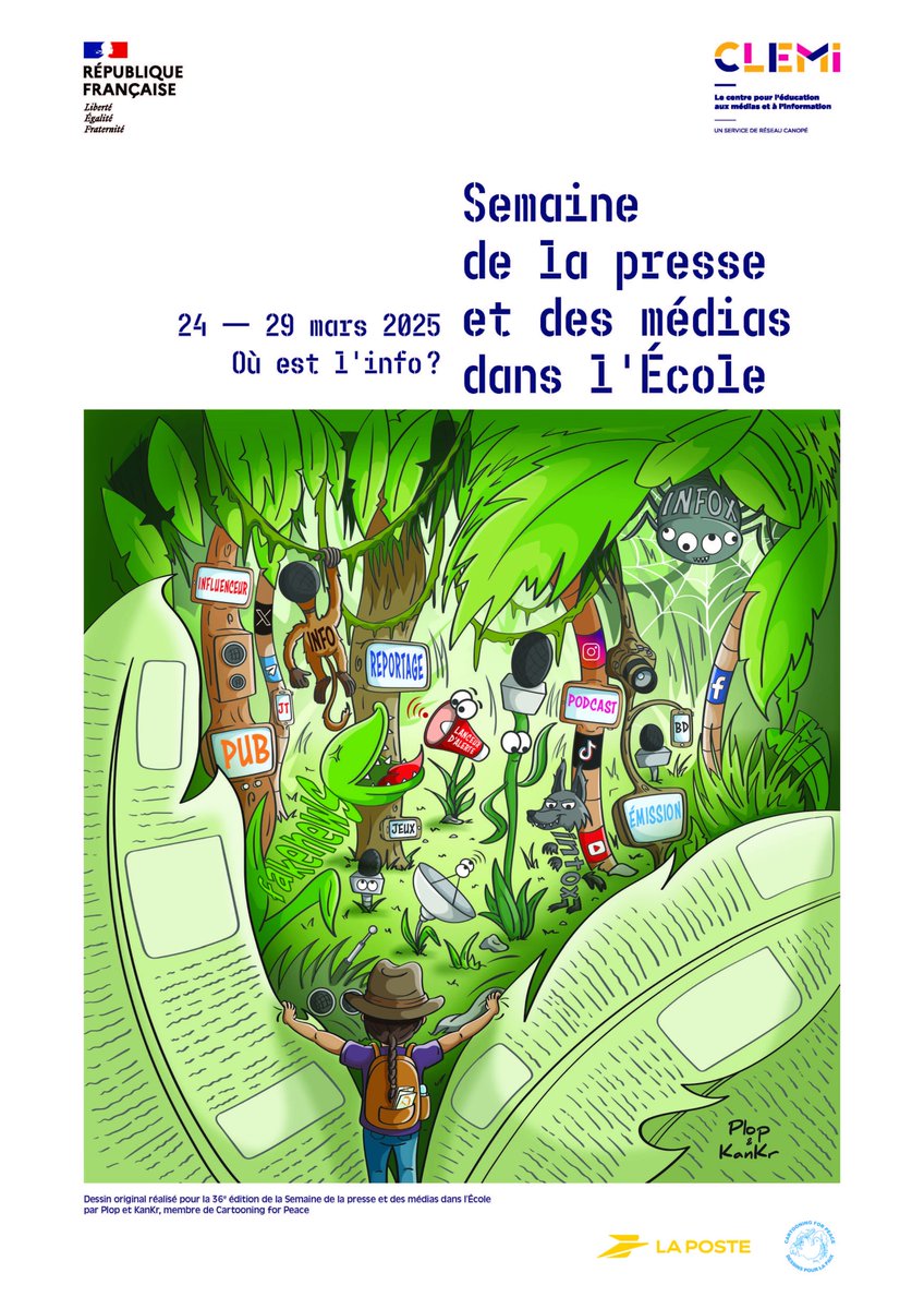 🗞️ [ EMI ]

🚨 C'est le début de la #SemaineDeLaPresseEtDesMédias ! 

⏯️Voici un exemple de scénario pédagogique pour décrypter les Unes de journaux :

🔗 edubase.eduscol.education.fr/fiche/18154
