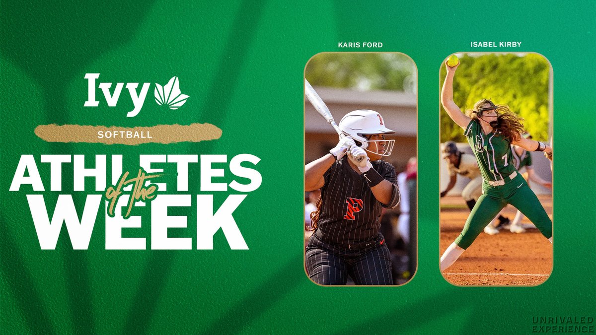 Ivy League (@ivyleague) on Twitter photo The first full weekend of conference play is complete and after leading their teams to series wins, <a href="/PUSoftball/">Princeton Softball</a>'s Karis Ford (Player) and <a href="/DartmouthSball/">Dartmouth Softball</a>'s Isabel Kirby (Pitcher and Rookie) were honored with Ivy League weekly awards. 🌿🥎
📰 » ivylg.co/SB032425 The first full weekend of conference play is complete and after leading their teams to series wins, <a href="/PUSoftball/">Princeton Softball</a>'s Karis Ford (Player) and <a href="/DartmouthSball/">Dartmouth Softball</a>'s Isabel Kirby (Pitcher and Rookie) were honored with Ivy League weekly awards. 🌿🥎
📰 » ivylg.co/SB032425
