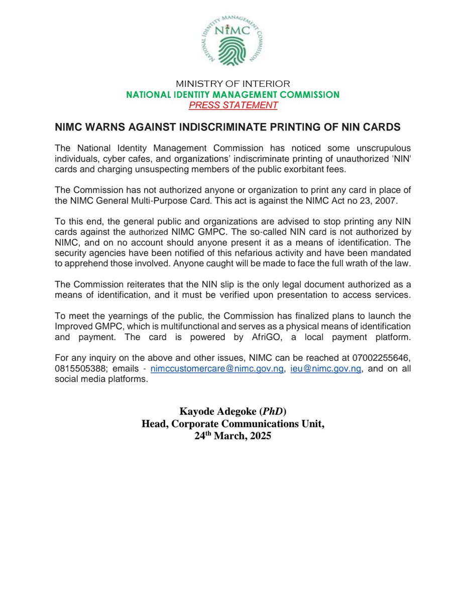 nimc_ng's tweet image. 