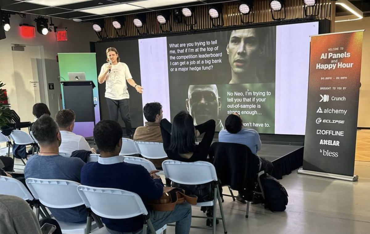 Solana Incubator (@incubator) on Twitter photo Last week was stacked! Institutional offsite hosted by @NickDucoff, plus office hours with <a href="/janehk/">Jane Lippencott</a>, <a href="/santiagoroel/">Santiago R Santos</a>, Wintermute, Coinbase, and <a href="/FerrariJetpack/">Clayton Blaha</a>.
Great convo on RWAs with @Alpha_ledger, <a href="/MichaelPiwowar/">Michael Piwowar</a>, <a href="/ThomasCowan93/">Thomas Cowan</a>, and learned a ton at the @CrunchDAO AI event. Last week was stacked! Institutional offsite hosted by @NickDucoff, plus office hours with <a href="/janehk/">Jane Lippencott</a>, <a href="/santiagoroel/">Santiago R Santos</a>, Wintermute, Coinbase, and <a href="/FerrariJetpack/">Clayton Blaha</a>.
Great convo on RWAs with @Alpha_ledger, <a href="/MichaelPiwowar/">Michael Piwowar</a>, <a href="/ThomasCowan93/">Thomas Cowan</a>, and learned a ton at the @CrunchDAO AI event.