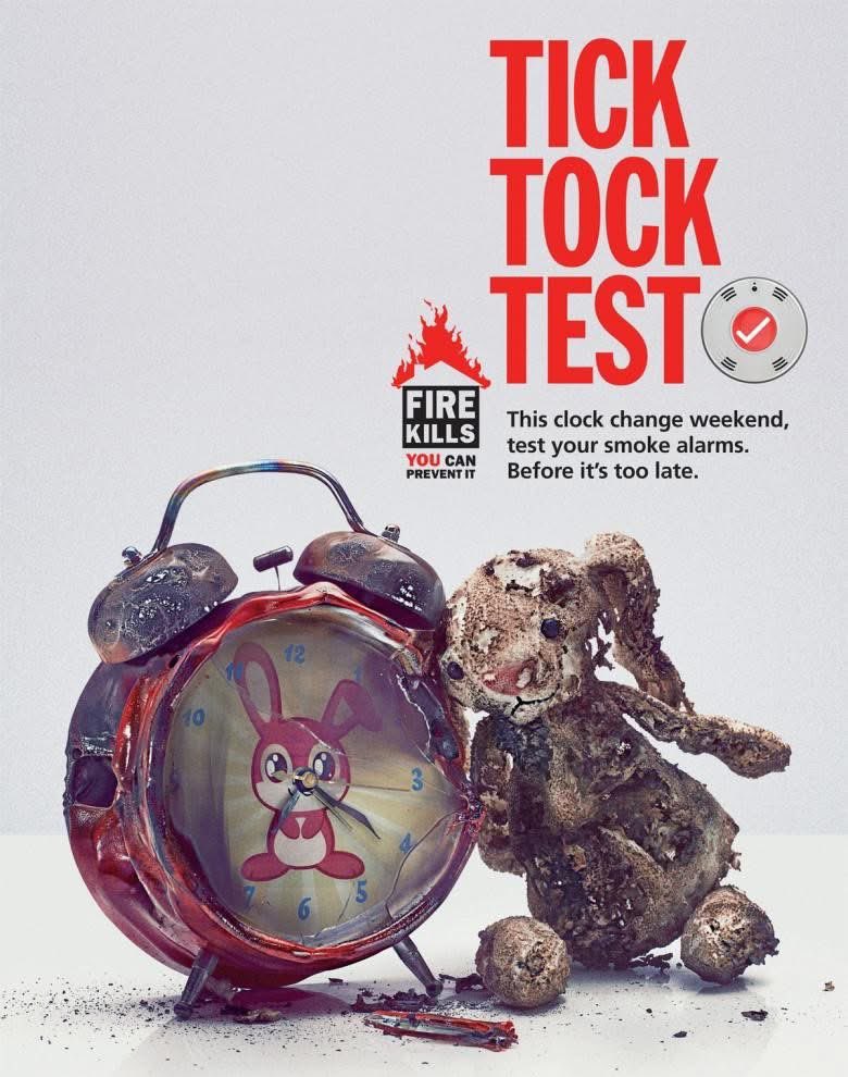 jamiewhalley's tweet image. Clocks go forward this coming Sun 30 Mar. When changing your clocks, test your smoke alarm too. It takes a few secs &amp;amp; could save your life. If you live in an apartment with a mains system, speak to your managing agent about how it is tested, monitored &amp;amp; maintained. #TickTockTest