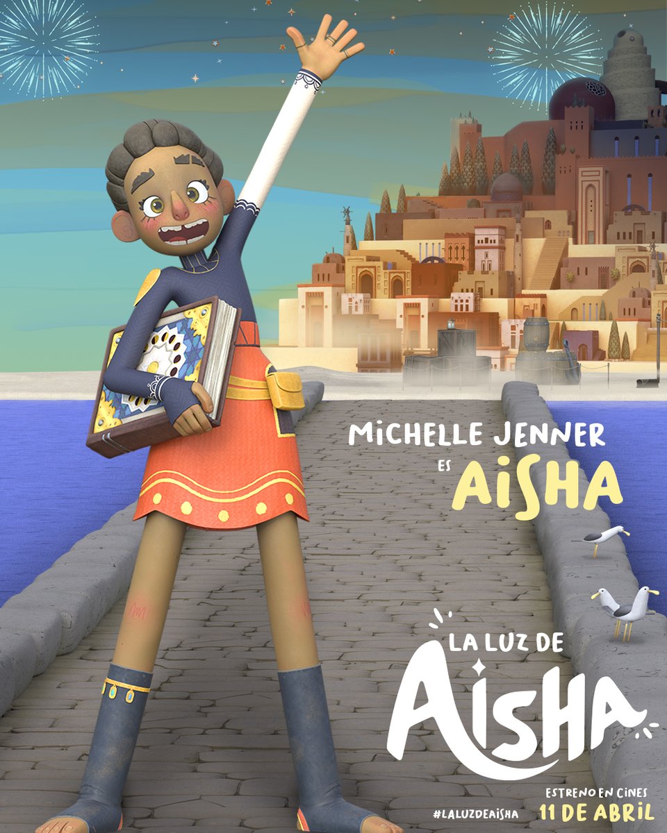 Intrépida, valiente y apasionada de los fuegos artificiales. 🎆 Aisha es una niña que sueña con convertirse en una gran pirotécnica en #LaLuzDeAisha.

Michelle Jenner presta su voz a la protagonista en la versión en castellano y catalán. 🎟️ 11 de abril estreno solo en cines.