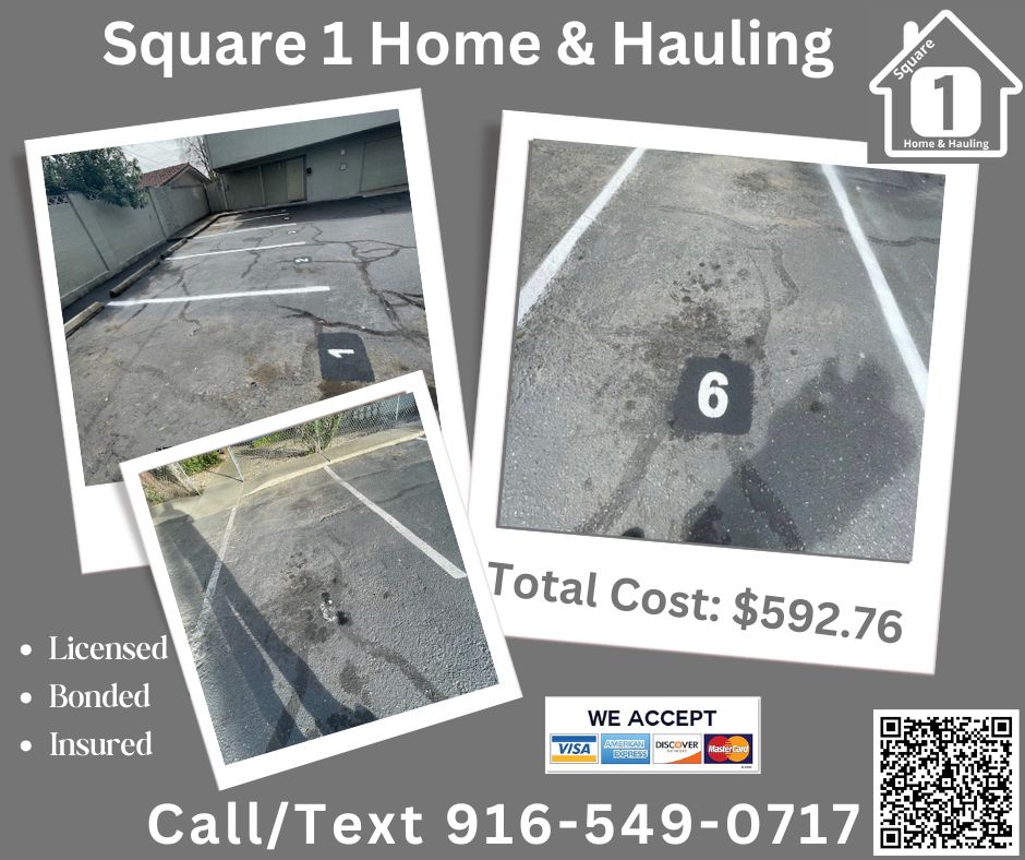 Square1HandH's tweet photo. Own or manage a business or apartment complex? Need your parking lot to look good and allow for parking enforcement?
This project was for a was a 9-unit complex. 
#propertymaintenance #propertymanagement #SmallBusiness #sacramento https://t.co/JvZKwBRc4P