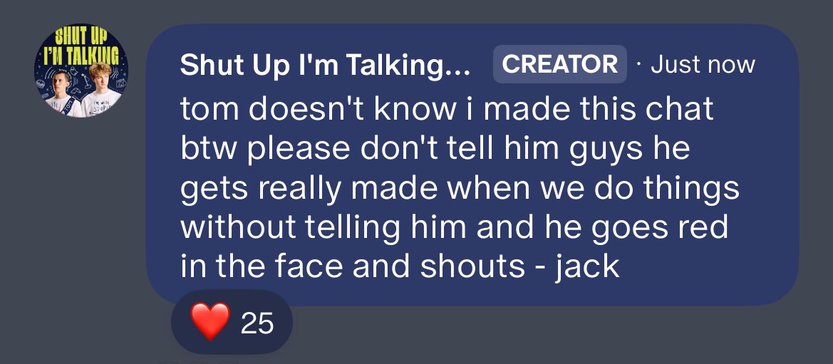 Jack Manifold please keep doing things without telling tommy