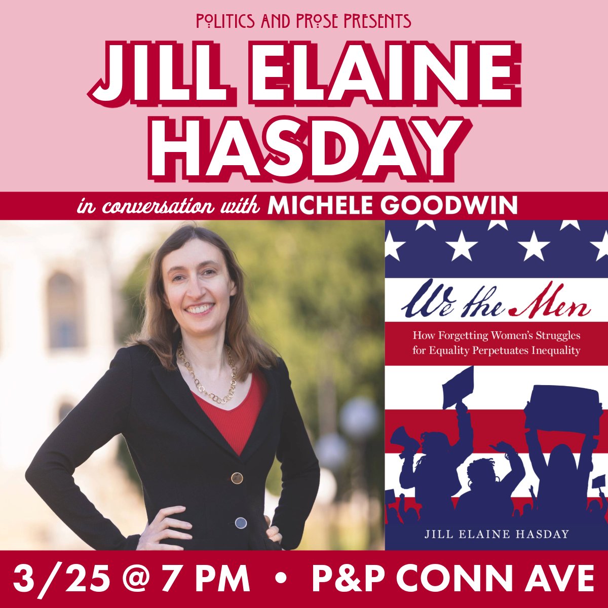 Politics and Prose (@politicsprose) on Twitter photo Tuesday, join <a href="/JillHasday/">Jill Hasday</a> to discuss WE THE MEN - exploring how forgetting women's struggles for equality perpetuates injustice and complacency and denies the fight of generations of women - w/ <a href="/michelebgoodwin/">Michele Goodwin</a> - 7PM @ CONN AVE - bit.ly/421knSF Tuesday, join <a href="/JillHasday/">Jill Hasday</a> to discuss WE THE MEN - exploring how forgetting women's struggles for equality perpetuates injustice and complacency and denies the fight of generations of women - w/ <a href="/michelebgoodwin/">Michele Goodwin</a> - 7PM @ CONN AVE - bit.ly/421knSF