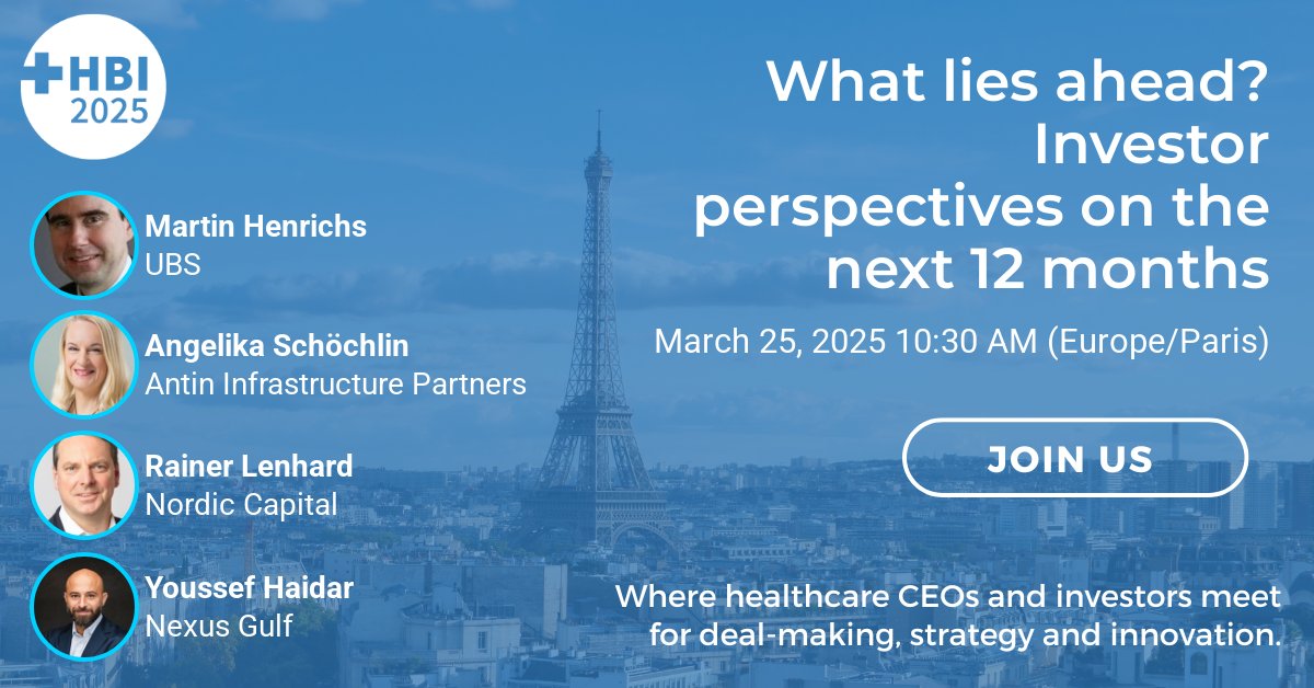 Where are the biggest opportunities in healthcare investment right now and which sectors are gaining momentum?

Join top investors at HBI 2025, on March 25, as they discuss emerging megatrends and new models shaping the industry.

Book your ticket: healthcarebusinessinternational.com/events/booking…