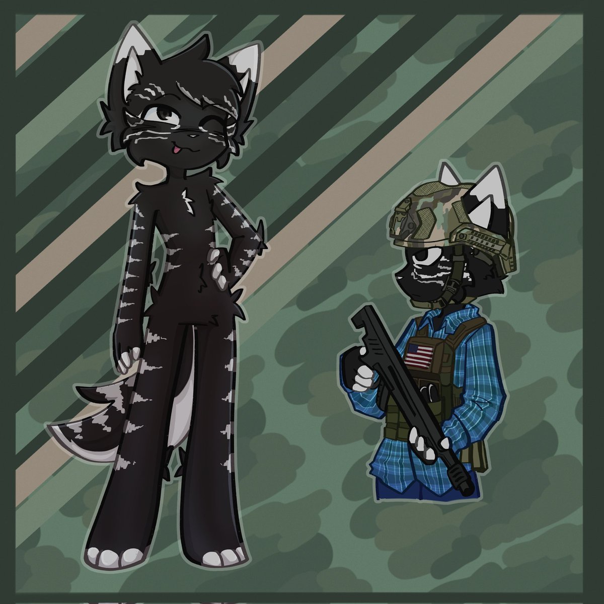 Sil_lisss's tweet image. Commission for @RockyMaple :&amp;gt;