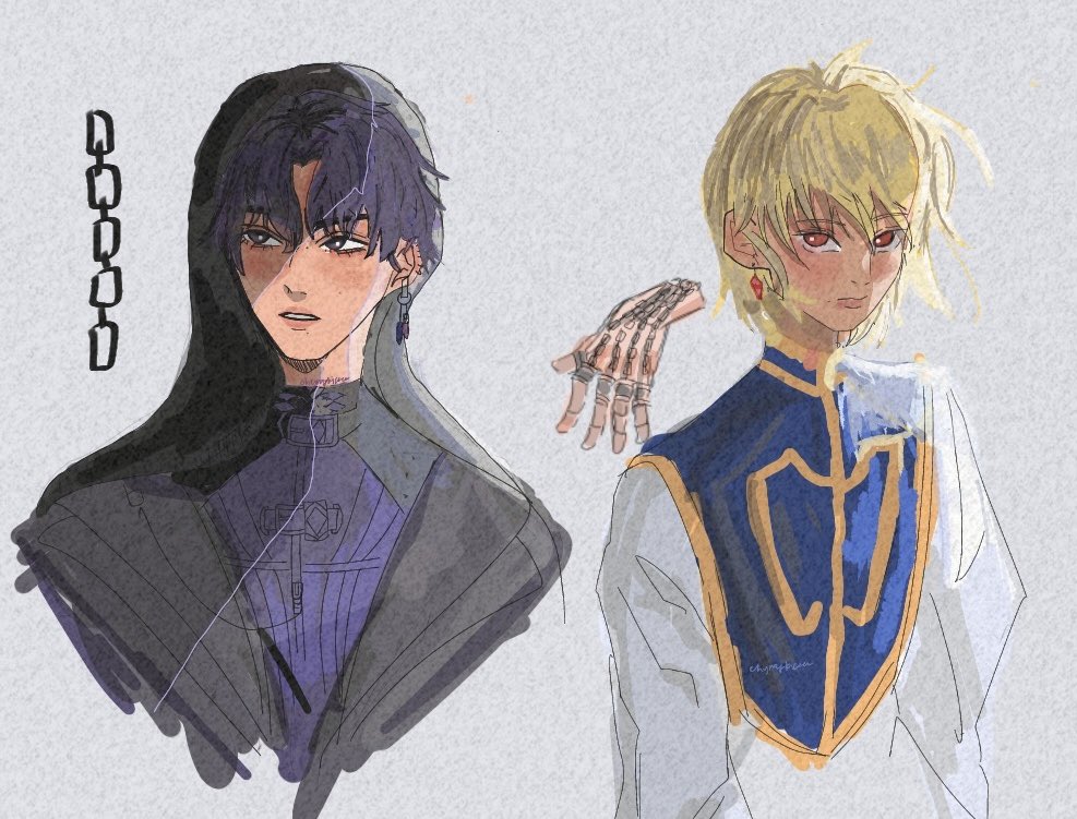 chyofthedawn's tweet photo. when they’re both chain users, out for revenge, and their people dead ❤️ #kurapika #rafayel #abysswalker https://t.co/Y3WfPPuGVL