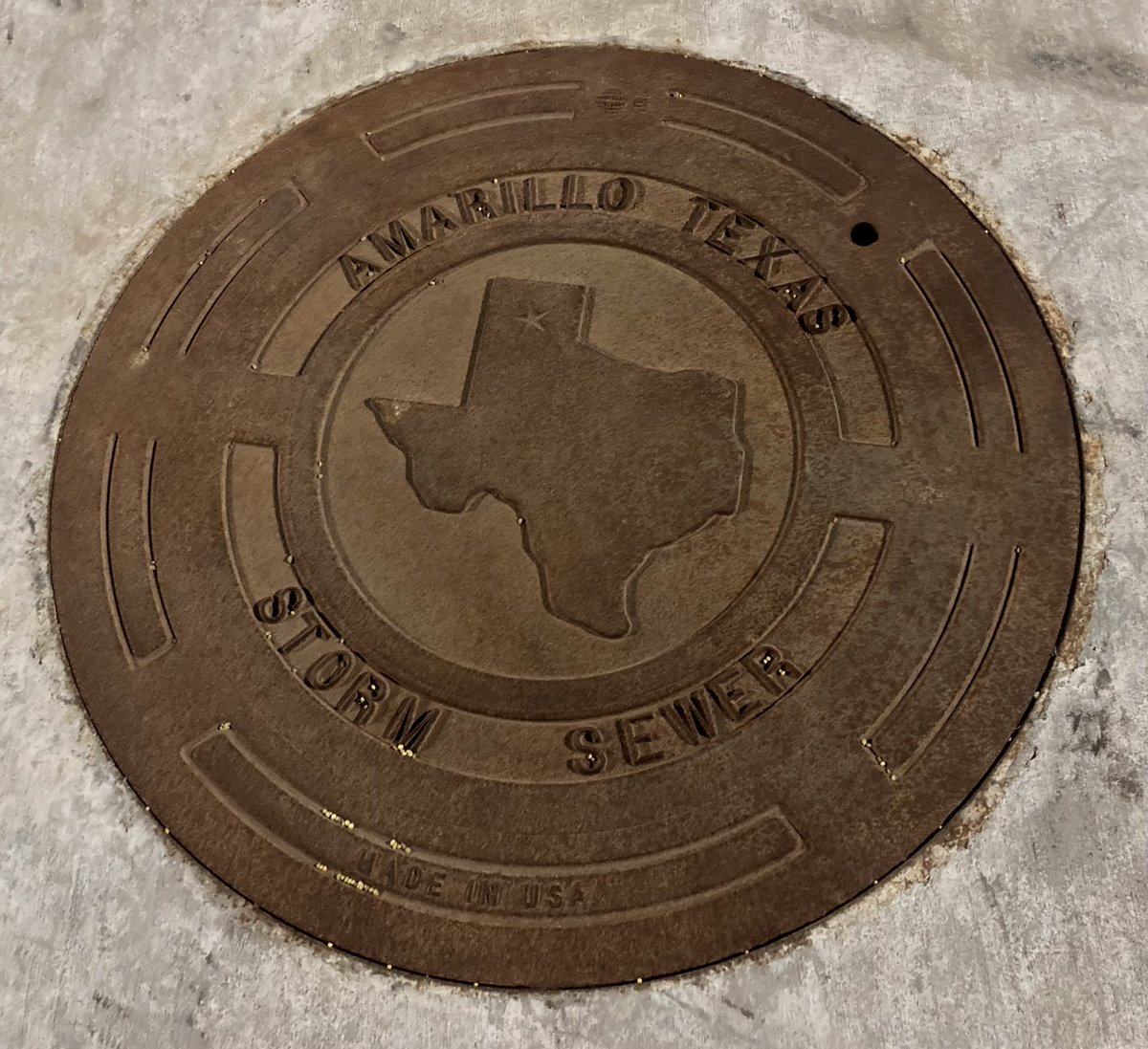 TimStarry's tweet image. Amarillo, TX #ManholeCoverMonday