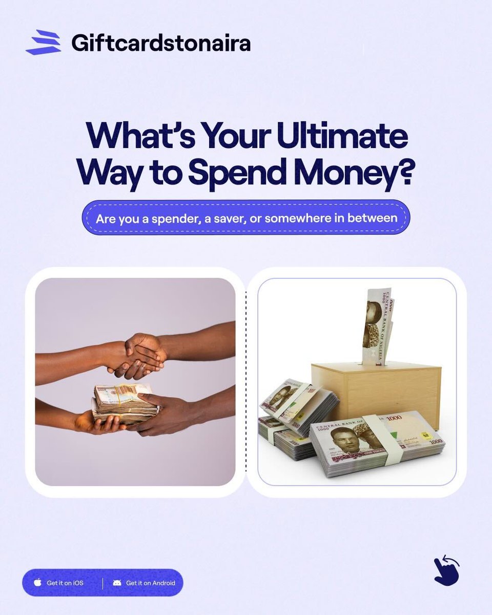 gctonaira's tweet image. Spender or saver? Take our quiz and find out how you handle your money!

#Gctn #GctnQuiz #SmartSpender #MondayMotivation
