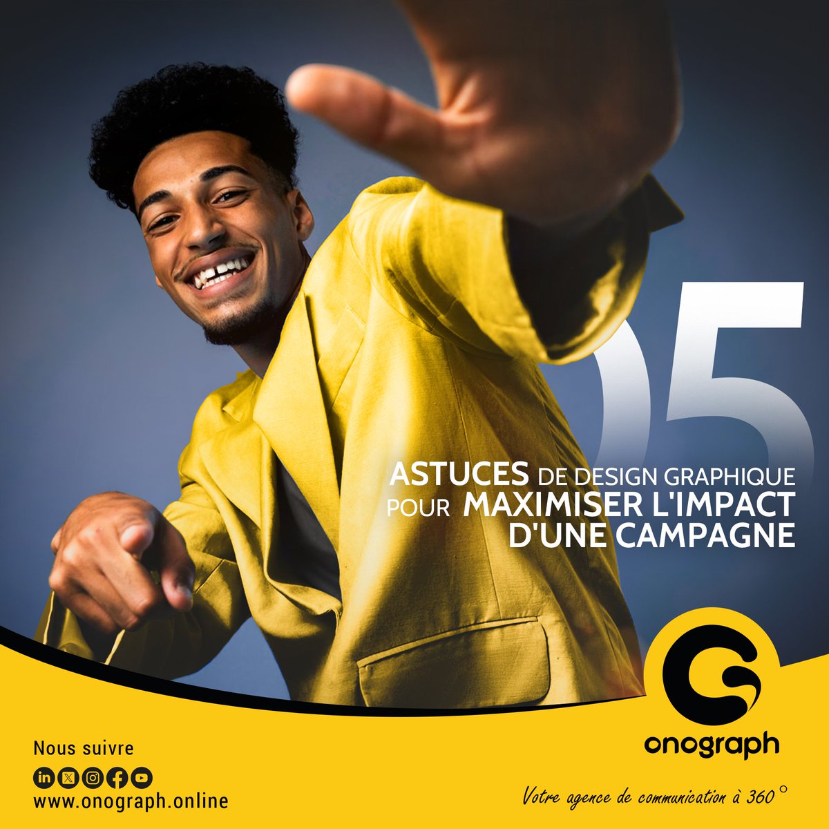 Onograph2020's tweet photo. Des campagnes en ligne nous en voyons tous les jours!

Voici comment faire la différence grâce à votre design graphique✨

1️⃣Créez une hiérarchie visuelle claire: Bien pensée, elle permet d'améliorer la clarté du message et rendre l'expérience utilisateur plus fluide. https://t.co/AMyAPMeqlM