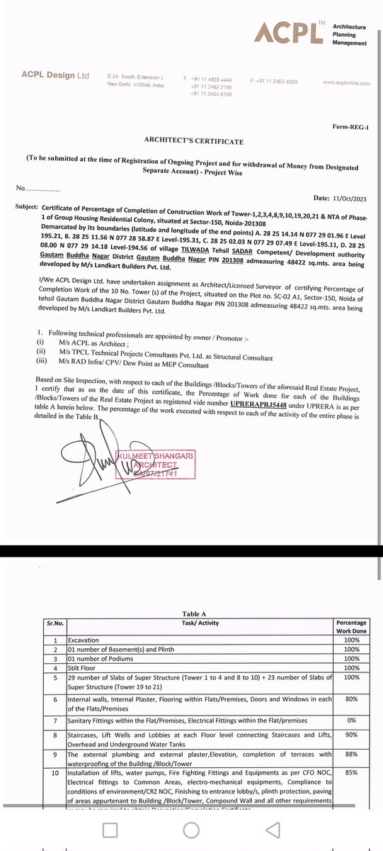 singh_jaikesh's tweet photo. 📢 Urgent Complaint: UPRERA Violations at Tata Eureka Park, Noida sector 150 

Homebuyers at Tata Eureka Park, Sector 150, Noida, are being forced into illegal possession without an Occupancy Certificate (OC)!

🚨 Key Violations:
❌ Possession Without OC – As per RERA Sec 11(4)(b), this is illegal, yet buyers are being coerced!
❌ Fake 'Deemed OC' Claims – Builder applied for OC on 27 Sep 2023, but UP RERA’s Oct 2023 report shows the project only 85% complete. How can "deemed OC" be valid?
❌ Unverified NOCs & Safety Risks – Fire & electricity NOCs lack transparency. Who ensures buyer safety in this incomplete project?
❌ Illegal Charges – Buyers are being forced to pay interest, maintenance & extra lease rent before proper handover! Without showing noc and lease rent increased document 

⚠️ Failure of Authorities & Tata Housing:
Despite multiple complaints, @UPRERAofficial & @noida_authority have failed to act!
❓ @TATAValueHomes @tata_housing @TataCompanies  why are you violating RERA guidelines & misleading buyers?
❓ @SanjayBDutt, @tata_housing why is Tata Housing not addressing these issues?
❓ @tata_comms @TataCompanies, is this how Tata Group treats homebuyers?

🔴 Our Demands:
✅ No forced possession without OC
✅ Transparency on safety NOCs
✅ Investigation into illegal financial demands
✅ Strict action against Tata Housing & Landkart Developer
✅ Accountability from Noida Authority & RERA for inaction

@CeoNoida @dmgbnagar @s_bhoosreddy @UPRERAofficial @UPGovt @CMOfficeUP @PMOIndia – Is Noida Authority allowing builders to exploit homebuyers?

Hon’ble @nsitharaman, homebuyers at Tata Eureka Park, Noida, Sector 150 are being forced to pay illegal charges despite the project being under construction as per UP RERA’s Oct 2023 report. 

🚨 Homebuyers demand answers &  action #uprera #noida #noidaauthority #tatahousing 
@_InvestUP
