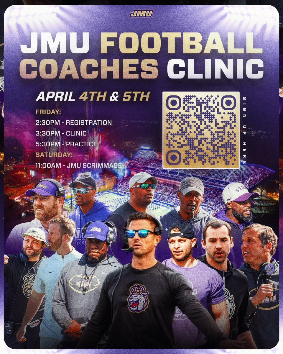 Coaches, we're less than two weeks away from our annual Coaches Clinic!

📷 chesneyfootballcamps.com

#GoDukes
