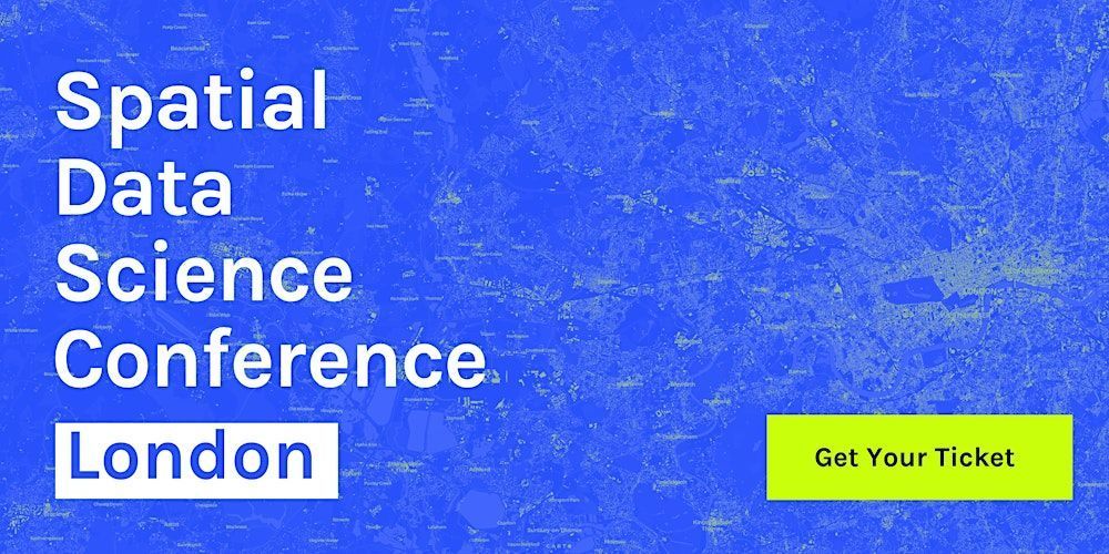 GeertDeBecker's tweet image. NEW: 'Spatial Data Science Conference London 2025' by @CARTO on May 15, 2025 in London. #SDSC25 connects data scientists, GIS experts, and industry leaders to share insights on spatial analytics and real-world applications.
eventbrowse.com/event/spatial-… - #SpatialDataScience