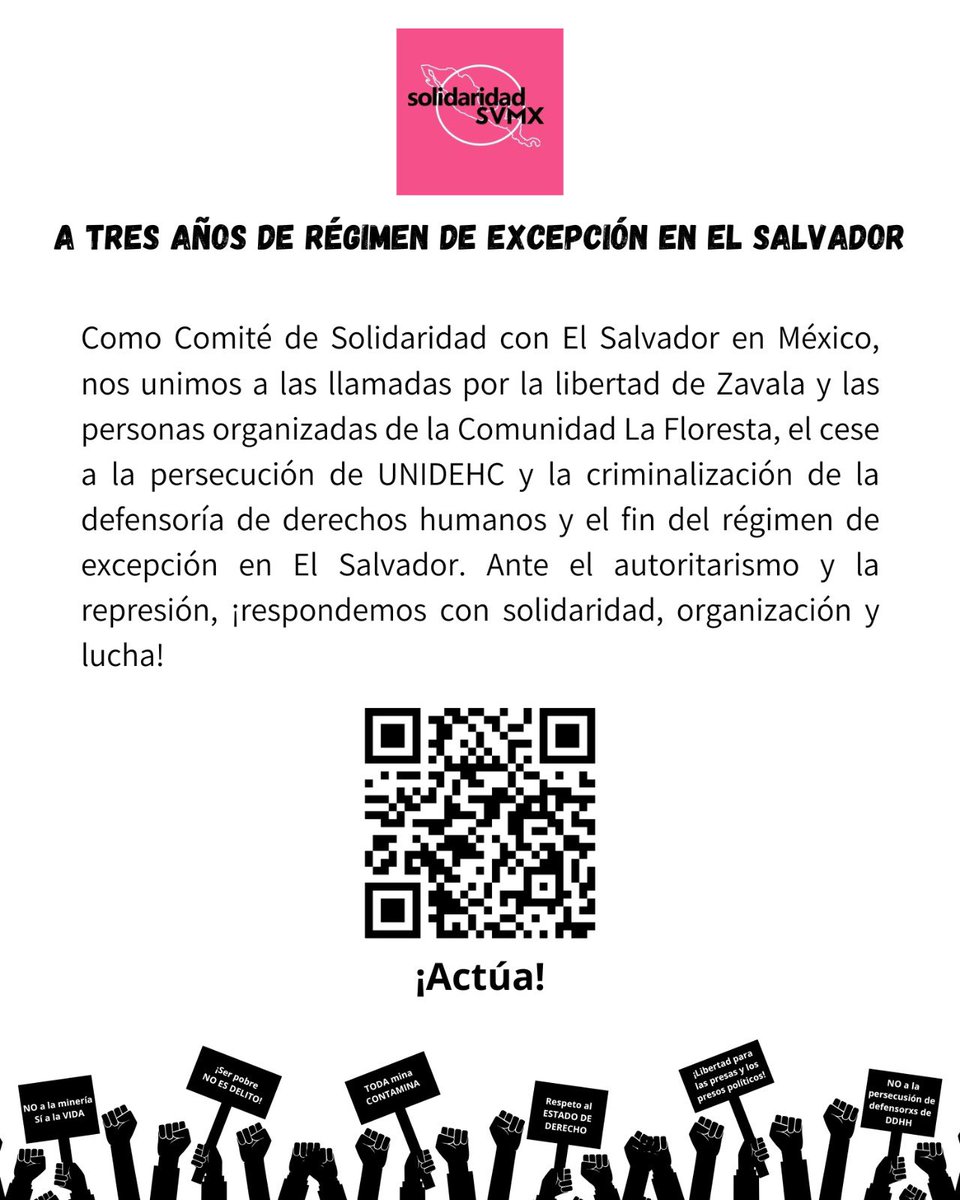 🚨🕯️En el 45 aniversario del martirio de Monseñor Romero, desde México honramos su legado para denunciar las injusticias actuales y las violaciones a los derechos humanos cometido por el gobierno de Bukele y su clan familiar en El Salvador #SolidaridadSVMX  #OrganizarNoEsDelito