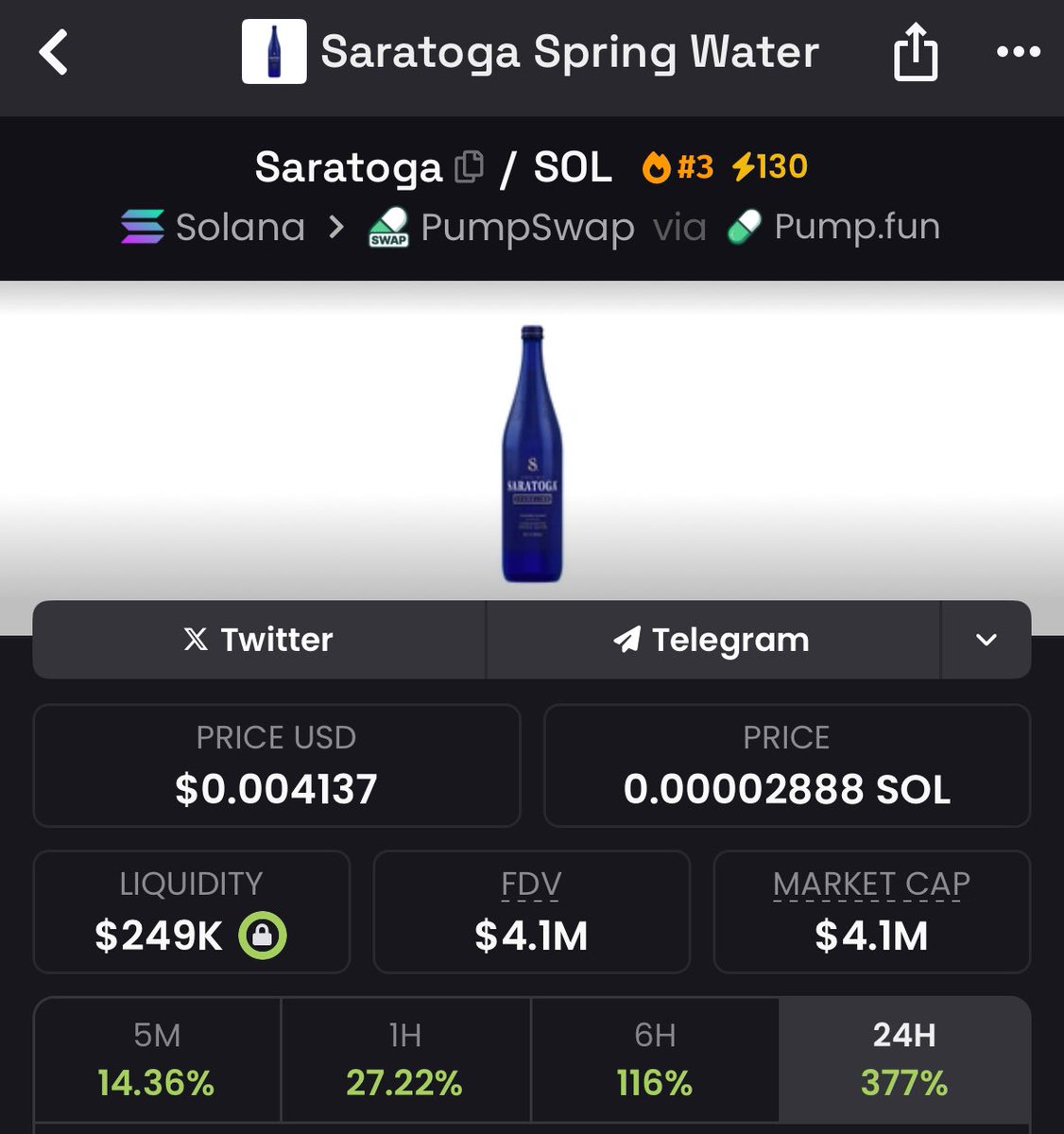 when i say “serve me water” 

i mean 

“serge me saratoga spring water sir”

$40k -> $4m (x100) 

in front of your eyes

cooking
