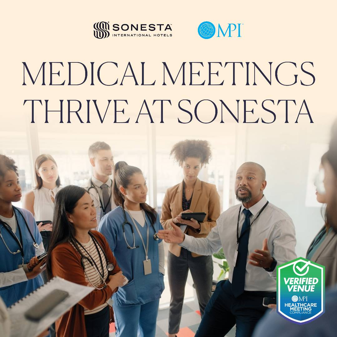 MPI's tweet image. Medical professionals, @SonestaHotels offers MPI-trained staff to skillfully manage your medical, biotech, or pharmaceutical gatherings and can help navigate the complex hurdles of regulatory compliance. 

Learn more here: bit.ly/4itsQVt 

#MeetingProfs #EventProfs