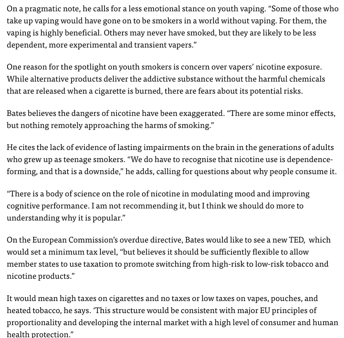 "Pressure mounts on the European Commission to tackle overdue tobacco regulations" via <a href="/_TheBulletin/">The Bulletin</a>

...with comments from me. 
thebulletin.be/pressure-mount…

CC: <a href="/europethra/">European Tobacco Harm Reduction Advocates</a>