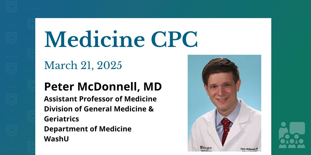 WashU Medicine Department of Medicine (@washudeptmed) on Twitter photo Medicine CPC is now viewable on the #WashUDeptMed YouTube Channel.
We've extending the opportunity to earn CME credit for individuals who are unable to attend Med CPC & presentations will be viewable via up to 3 days after. <a href="/WashUMedGMG/">WashU Medicine Division General Med & Geriatrics</a>
Link> l8r.it/f4jz Medicine CPC is now viewable on the #WashUDeptMed YouTube Channel.
We've extending the opportunity to earn CME credit for individuals who are unable to attend Med CPC & presentations will be viewable via up to 3 days after. <a href="/WashUMedGMG/">WashU Medicine Division General Med & Geriatrics</a>
Link> l8r.it/f4jz