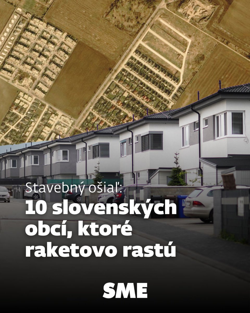 denniksme's tweet photo. Ktoré obce raketovo rastú? Prehľadu dominujú satelity krajských miest. No ktorá obec rastie najrýchlejšie?
Čítajte viac: https://t.co/i6VQ7cpHrb
#obce #rast #satelit #mesto #index https://t.co/TL9EDBIRth