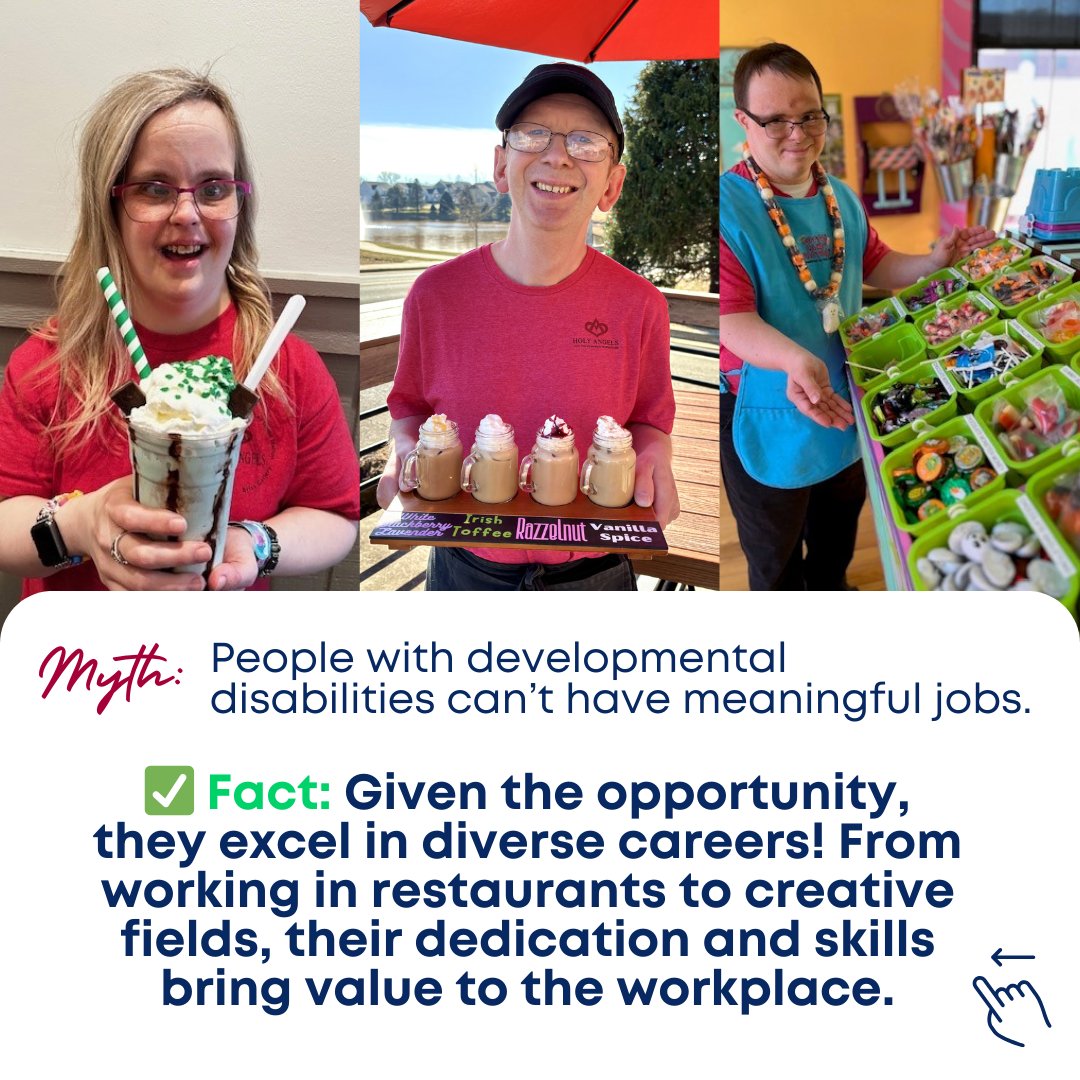 Holy_AngelsNC's tweet photo. In honor of Developmental Disability Awareness Month, we’re here to debunk common misconceptions about people with disabilities. 🎨📚💡 What’s one thing you’ve learned from someone with a disability? Drop it in the comments! #AbilitiesOverLabels #DDawareness https://t.co/UBRmJpbUDm