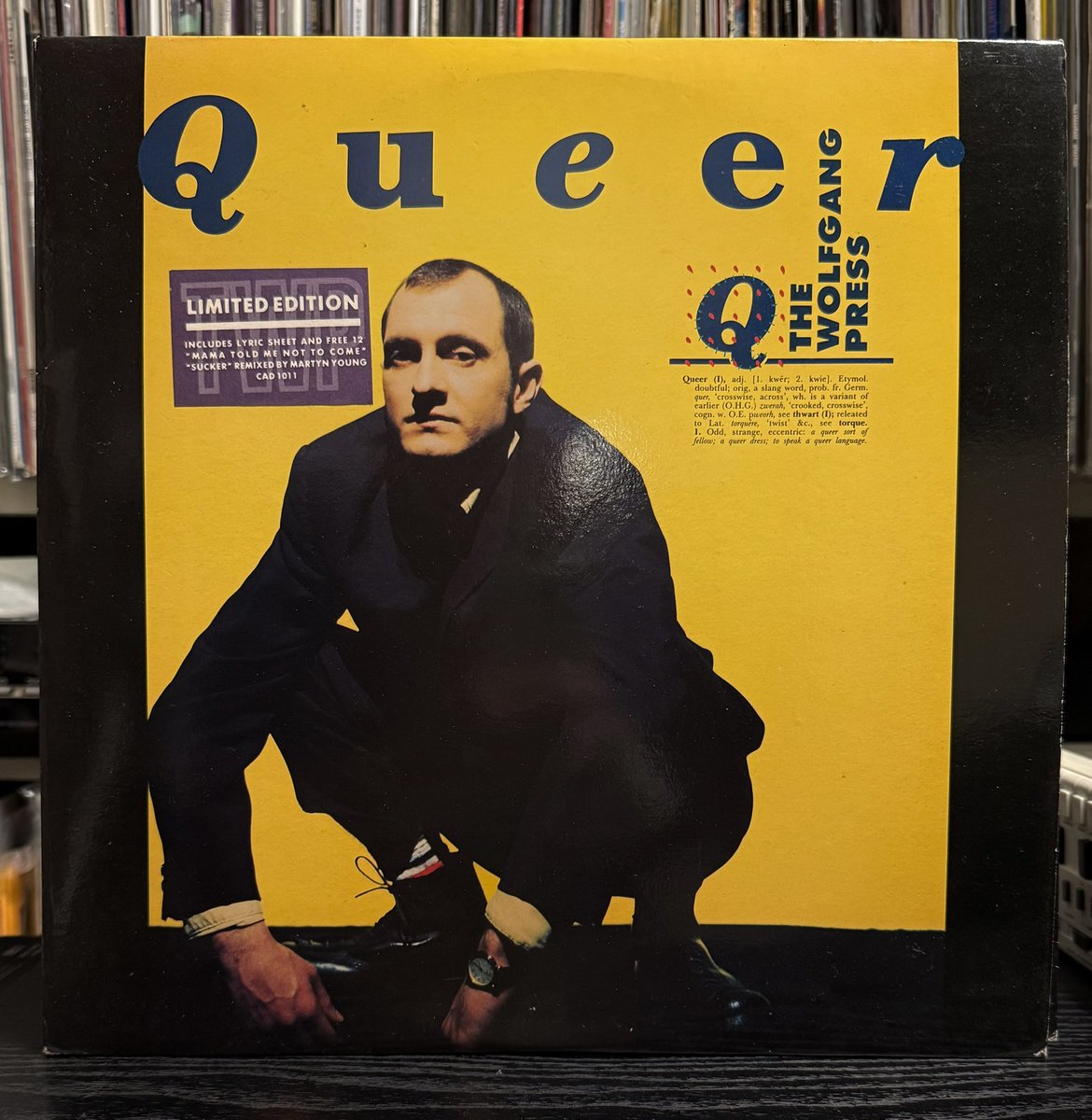 satoshi_iwase's tweet photo. The Wolfgang Press – Queer
4AD 1991
Design by Chris Bigg
Photography by Kevin Westenberg
Produced by Drostan Madden
ジャケットデザインからしてキャッチーなアルバム。ColourboxのMartyn Youngによるリミックス12inch付き。
#4ADを懐かしむ
#4AD
#4adrecords
#4ad傑作選 https://t.co/r0UqzjVjXU