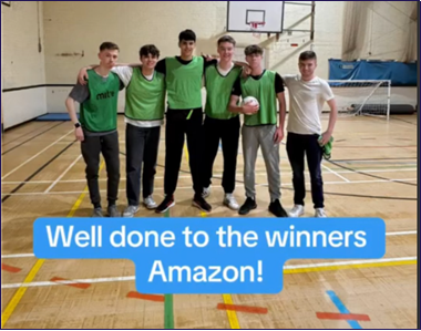 On Monday, Year 12 students took part in a 5 aside football tournament, competing for House points. Amazon won the overall prize!