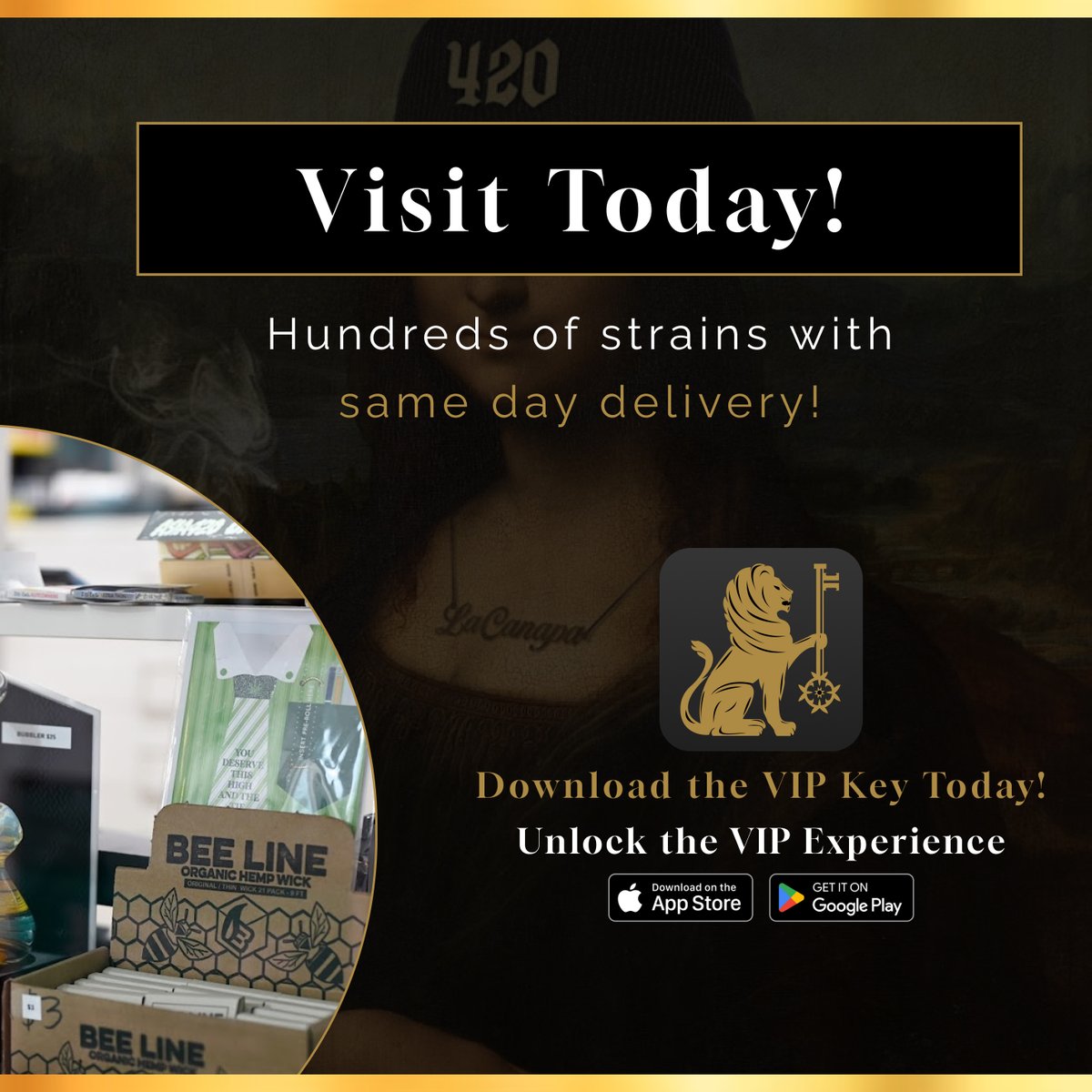 VipKeyClub's tweet image. Visit La Canapa!! The only weed dispensary in Vancouver offering fresh, legal BC Bud straight from local growers every week. 🌲🌿

Also with same day delivery! 🚛

loom.ly/k8US5nU

What will you unlock? 🔓

Visit vipkeyclub.com for more information