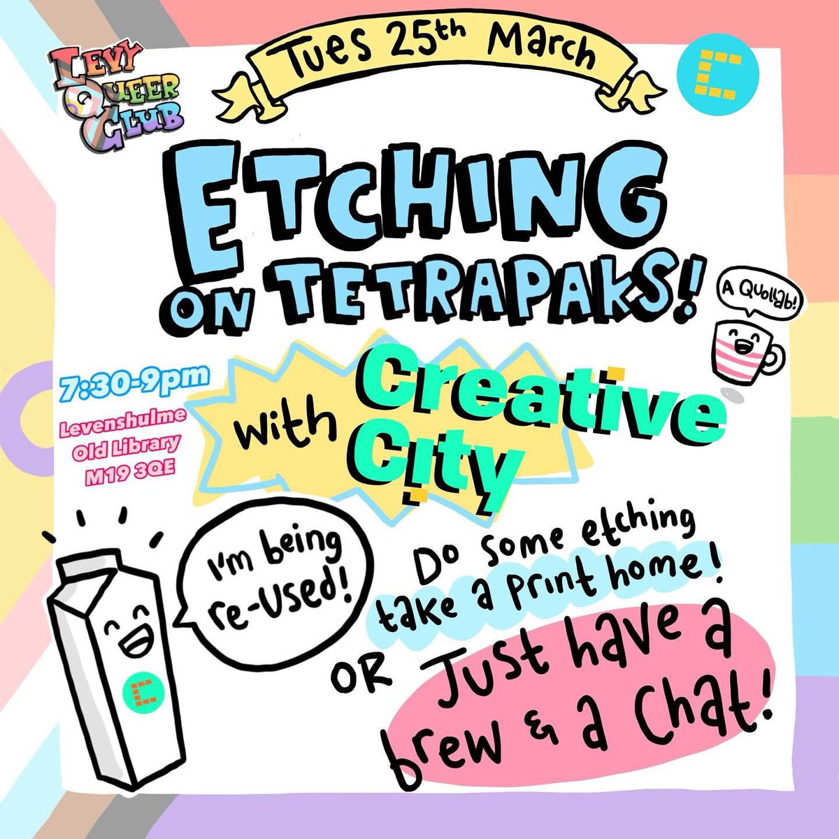 Levy Queer Club 25/3 at <a href="/LevyOldLibrary/">Levenshulme Old Library</a>