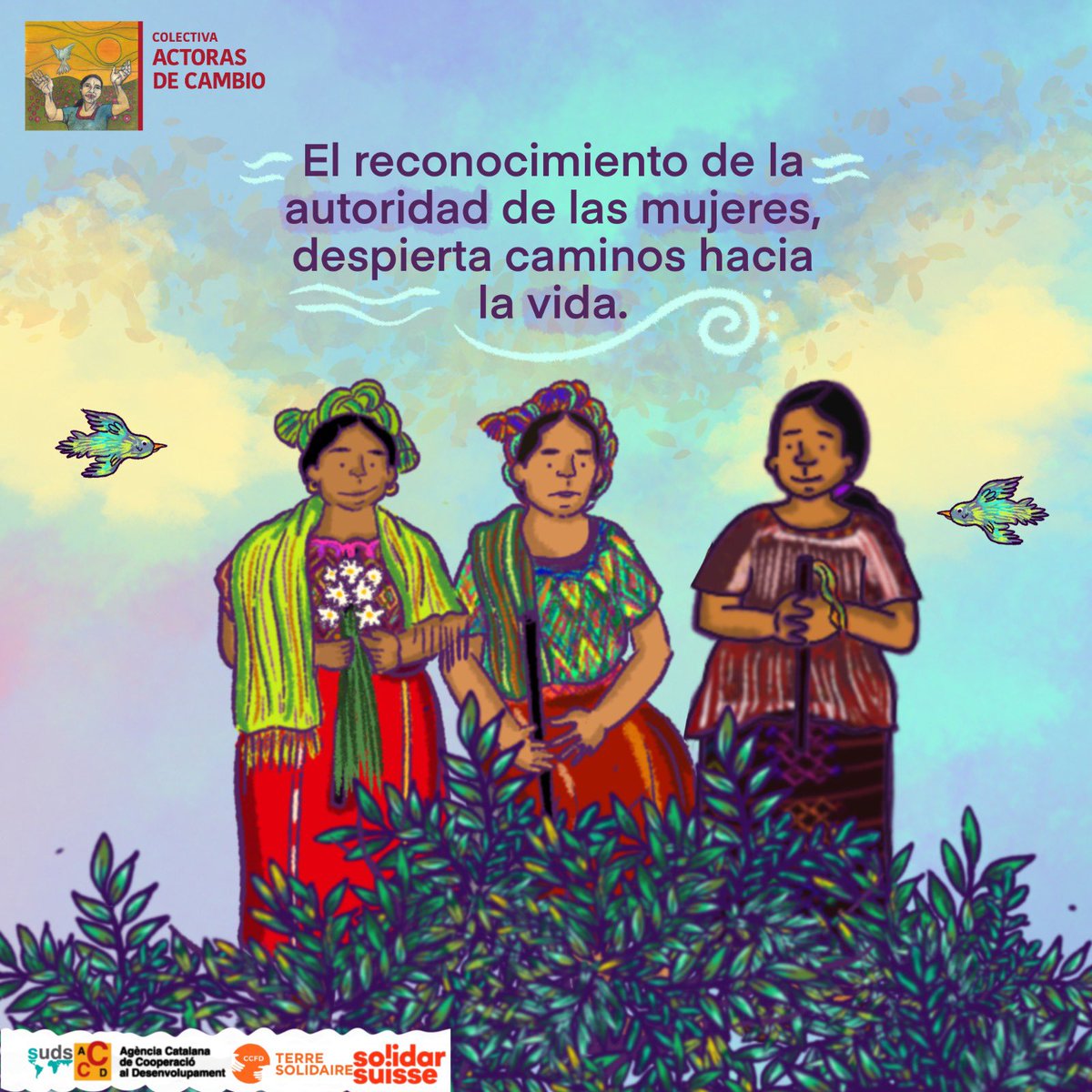 ActorasC's tweet image. Con esta postal abrimos el último mensaje de esta bella campaña que hemos compartido con ustedes desde hace más de un año. 

🐾🍃🪻Abrir caminos de libertad y equilibrio para mujeres y niñas, es nuestra justicia

Agradecemos el bello trabajo de @molcajette  @ItzelyTqm