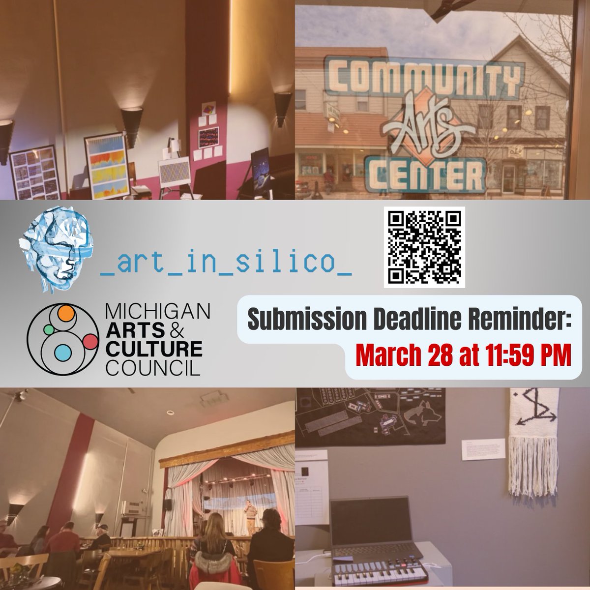 A final reminder to get your submissions in for the 2025 Gallery! 

Need help with some creative questions about your piece? Attend Martin Krzywinski's Creative Workshop on Rekhi 112 tomorrow at 4:00 PM!

mtu.edu/icc/events/art…