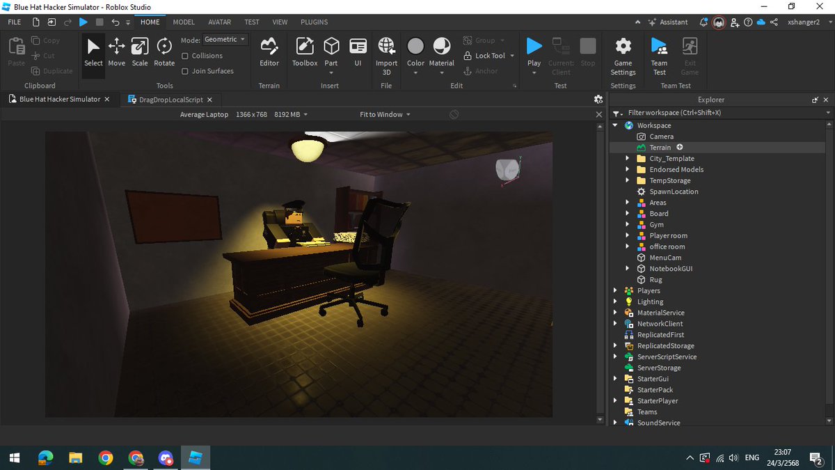 Xshanger2's tweet photo. Some model progress! #30NitesOfCode #ROBLOX  #3DModel https://t.co/8xxIM7W1sU