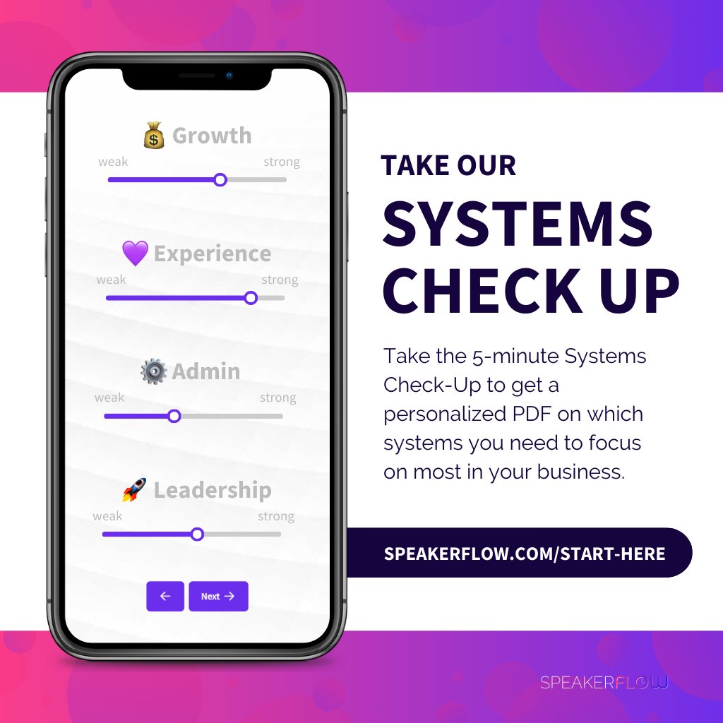 SpeakerFlow's tweet image. 🎉 The New Year is here! Is your business ready to hit the ground running in 2025? 🚀

Now is the perfect time to assess and optimize your systems. Our 5-minute Systems Check-Up provides a personalized report to help you identify areas for improvement!

speakerflow.com/start-here?utm…