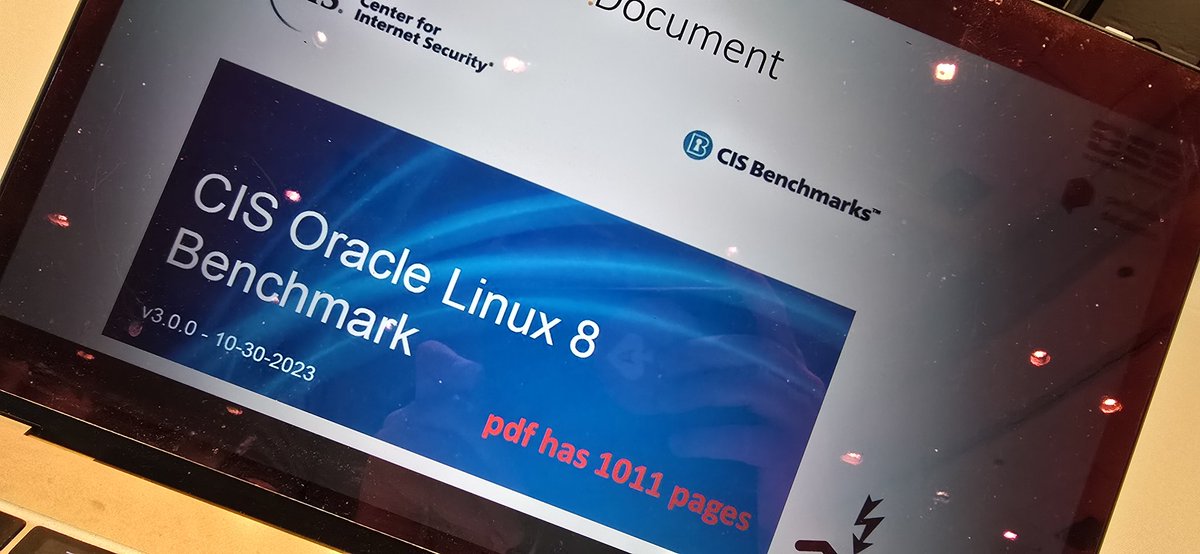 Martin Klier (@martinklierdba) on Twitter photo Today at 1:15pm at #UTOUG25
"Hard Road to Hardening - #CIS Benchmarks and #Linux #Security for Beginners"
A talk made together with <a href="/MrOffstone/">Mr. Offstone</a> about how to kick off making systems secure
<a href="/utoug/">UT Oracle Users</a> <a href="/oracleace/">Oracle ACE Program</a> <a href="/ora2know/">ora2know</a> Today at 1:15pm at #UTOUG25
"Hard Road to Hardening - #CIS Benchmarks and #Linux #Security for Beginners"
A talk made together with <a href="/MrOffstone/">Mr. Offstone</a> about how to kick off making systems secure
<a href="/utoug/">UT Oracle Users</a> <a href="/oracleace/">Oracle ACE Program</a> <a href="/ora2know/">ora2know</a>