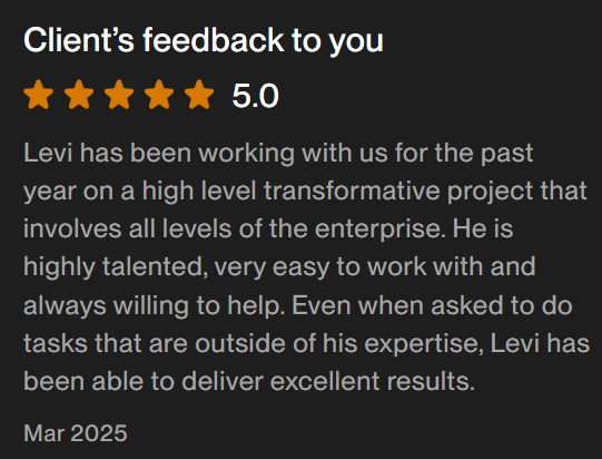 good morning everybody! and special good morning to clients that provide 5🌟 feedback!!! #Upwork