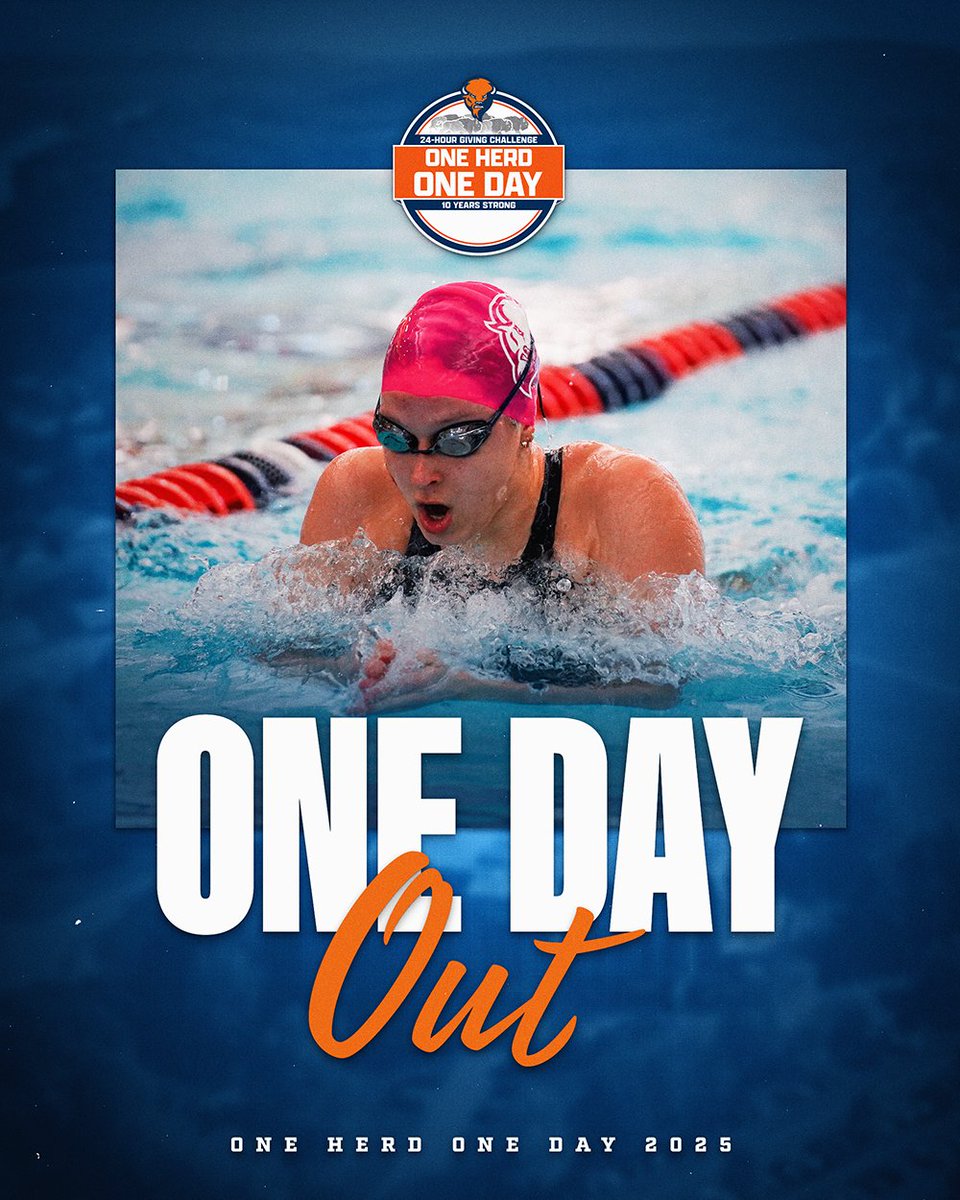 One day. One chance. One Herd. Let’s do this, Bison Nation! #OneHerdOneDay #rayBucknell 🔶🔷🦬