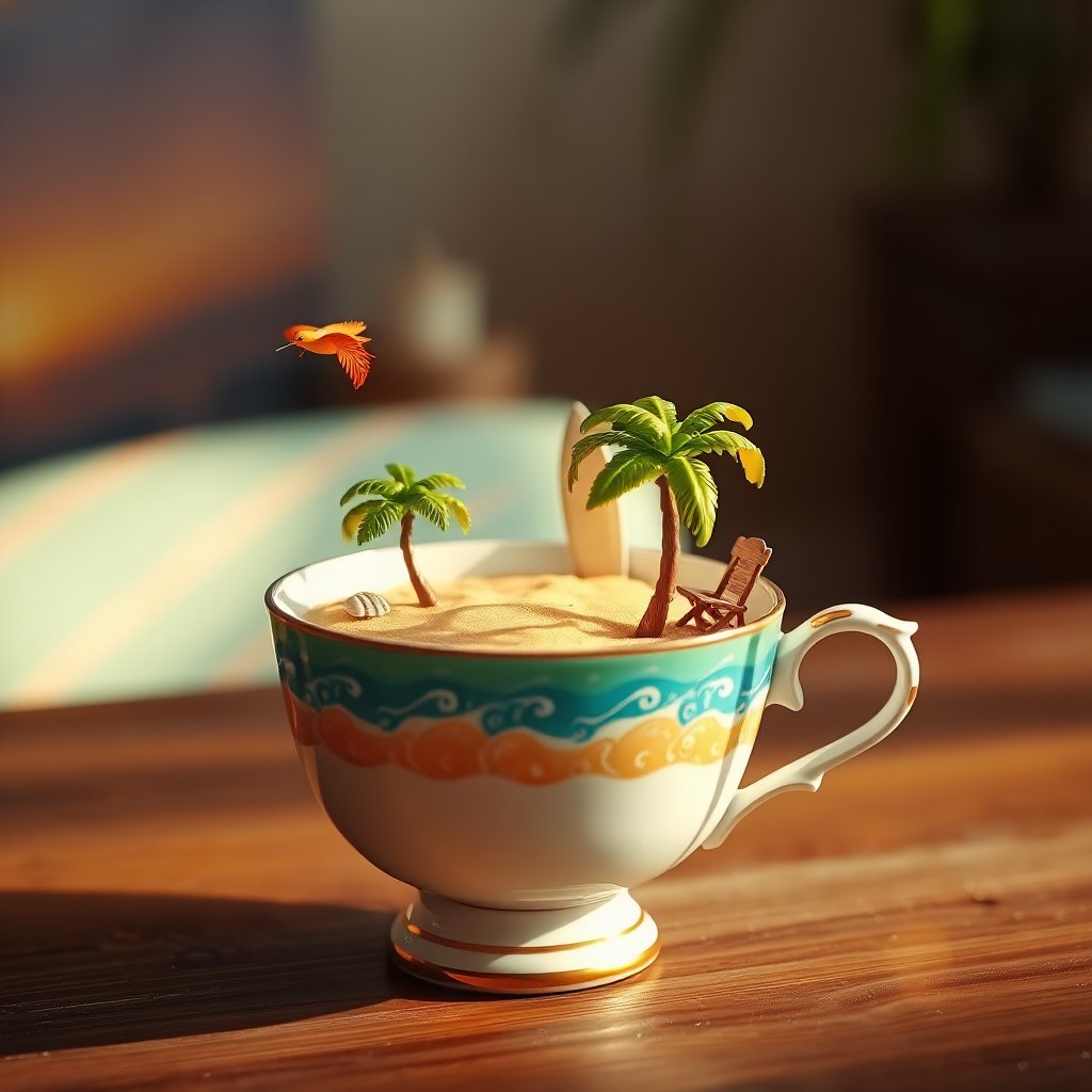 I'm odered a tropical Capuchino #madewithsogni