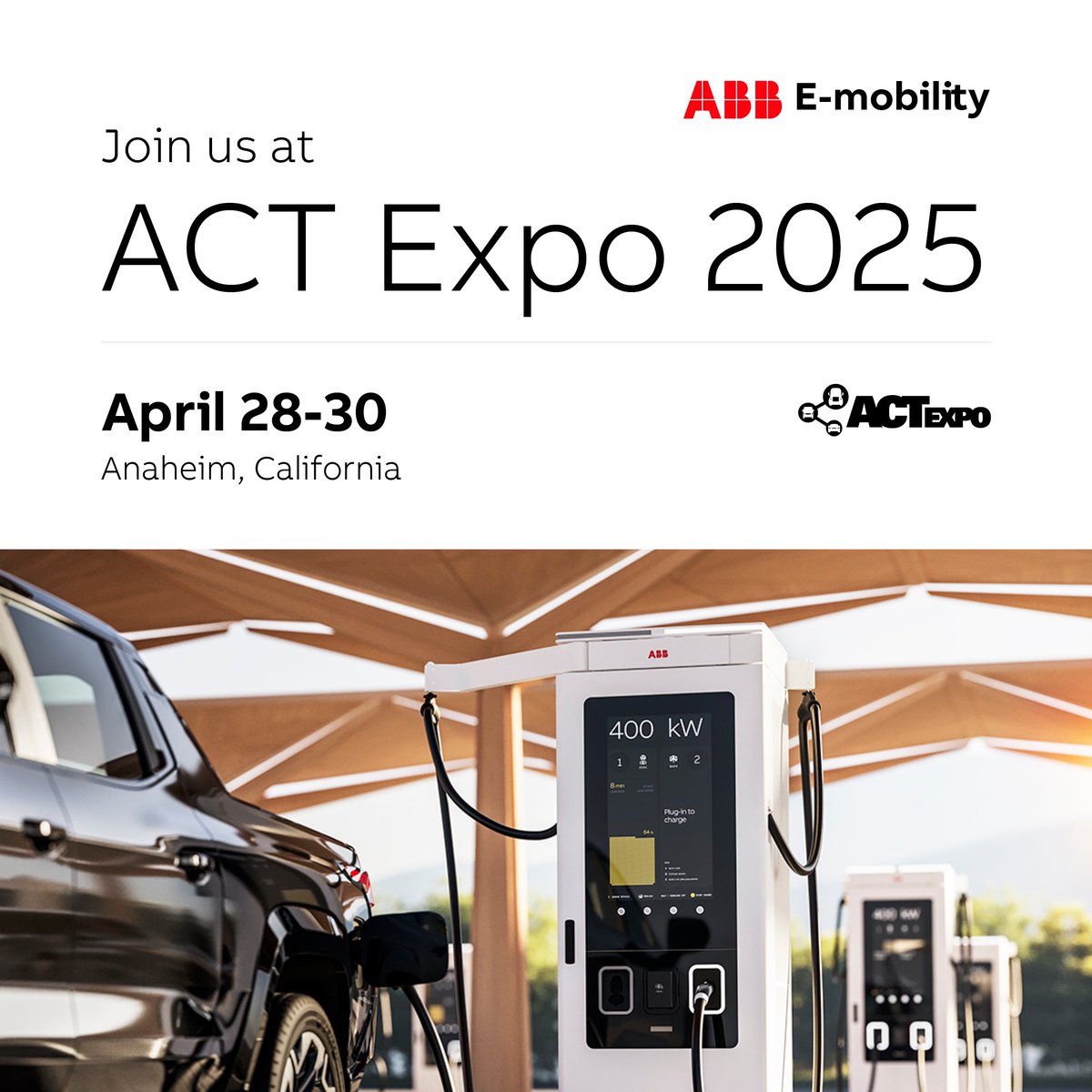 Another year, another @ACTexpo!

We're looking forward to connecting with our customers &amp; partners at this year's #ACTexpo. Join us as we share the latest in charging solutions, asset management, and service packages for fleets, transit, retailers, and CPOs.

See you in Anaheim!