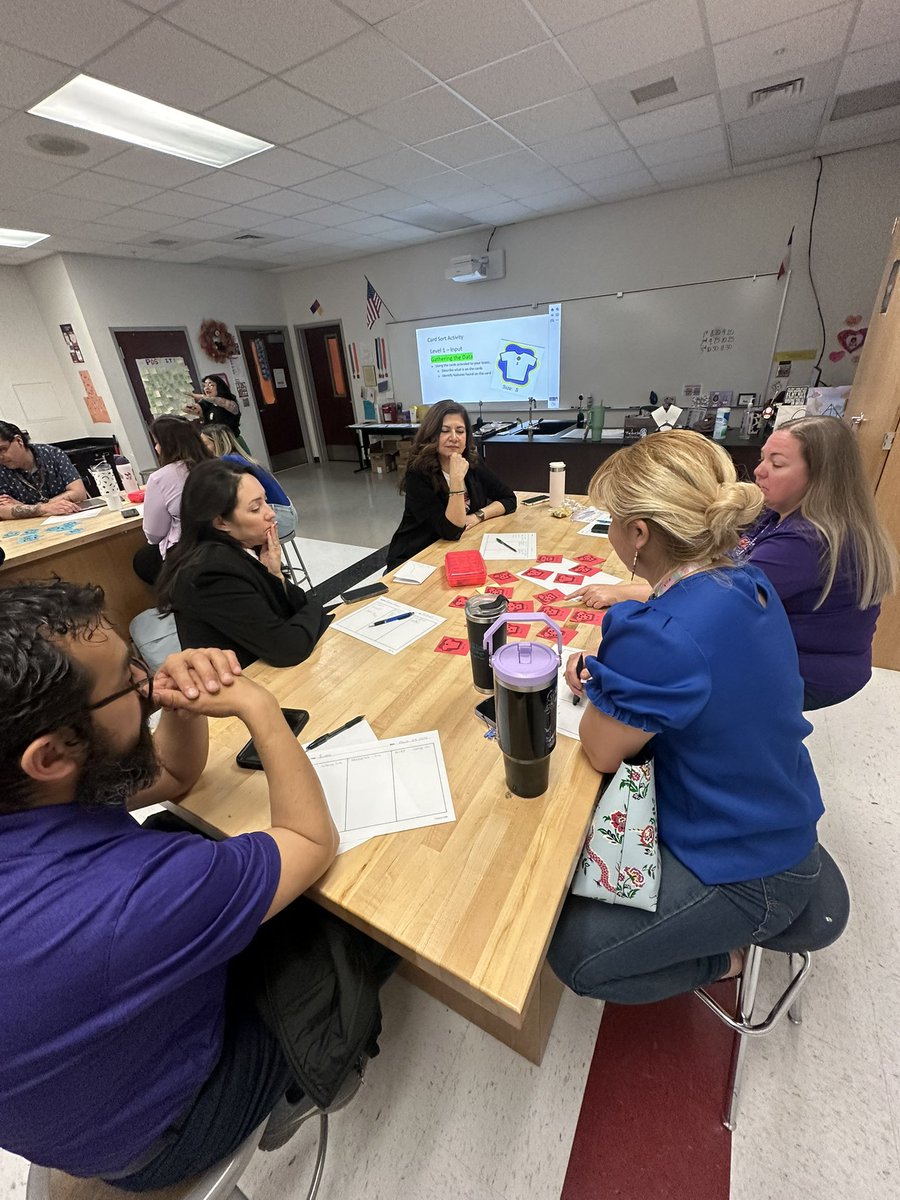 Desigo13's tweet photo. Our SCEI Coaches Ms. Perez and Mrs. Havlick are having teachers participate in Costa’s Level of Inquiry this morning. 🕵🏻🕵🏻‍♂️
#AllN
#lifelearners
#ProfessionalDevelopment 
@Eastlake_HS 
@luismartinezMBA 
@AGomez_EHS 
@24esther7_EHS 
@EHS_Serros 
@bhenderson_EHS https://t.co/7ZdqjBvhFS