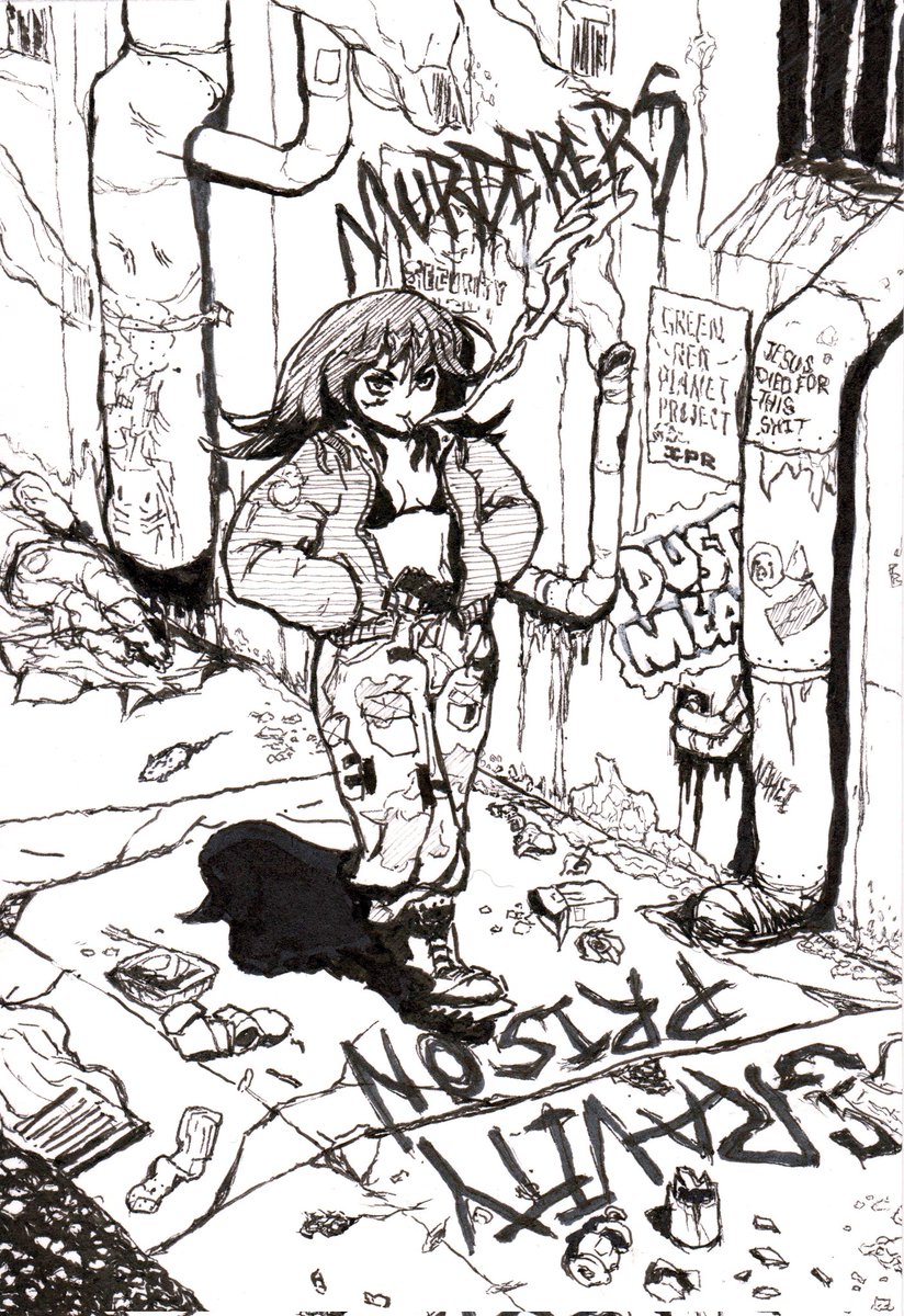 "You spend days of your life on a roof looking down at the richest part of this city and tell me that you don't start to get a little angry at the world." 

From my upcoming zine 'Ahzrada: Saoirse'

Key art by <a href="/VulcanMagus/">Vulcan Magus NIGHTWINDSELLSWORD.BSKY.SOCIAL</a>