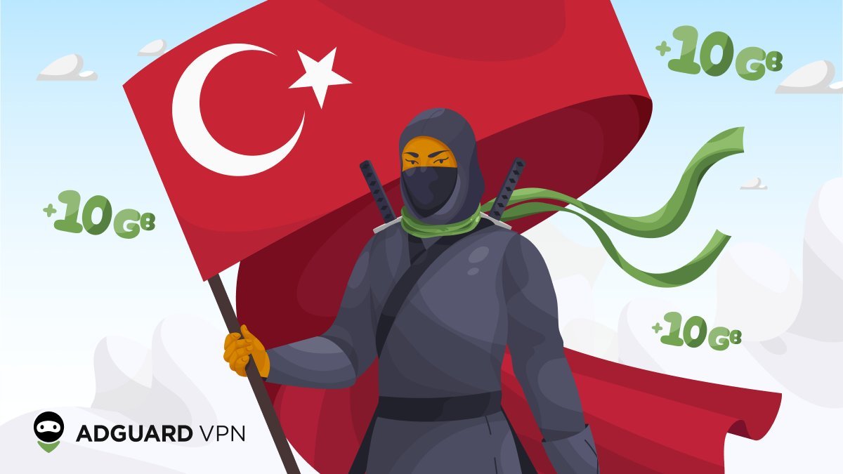 🇹🇷 In support of free speech we give our Turkish users, old and new, an extra 10 GB of free traffic

Free access to information is non-negotiable for us. Let your friends know so they can enjoy online freedom and security