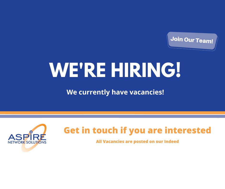 We are recruiting for senior &amp; junior cabling engineers for our rapidly growing client base.

This is a great opportunity for someone to join a vastly experienced team and progress their career.

Get in touch with us today either via here or our website (in bio).