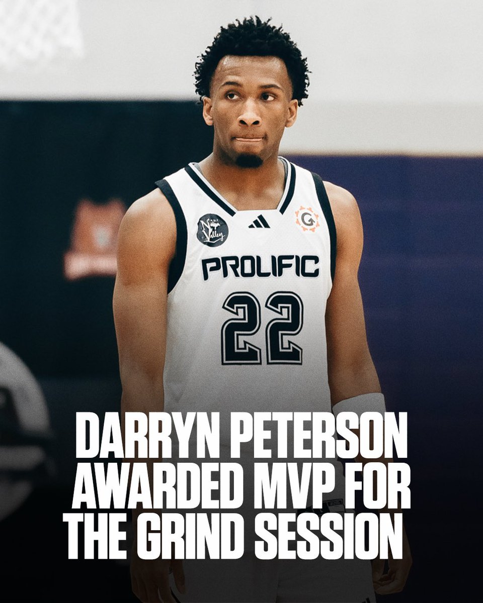 Kansas recruit Darryn Peterson led Prolific Prep (CA) to their third consecutive Grind Session Championship by defeating Ft. Erie (CAN) 77-50. 😬🏆