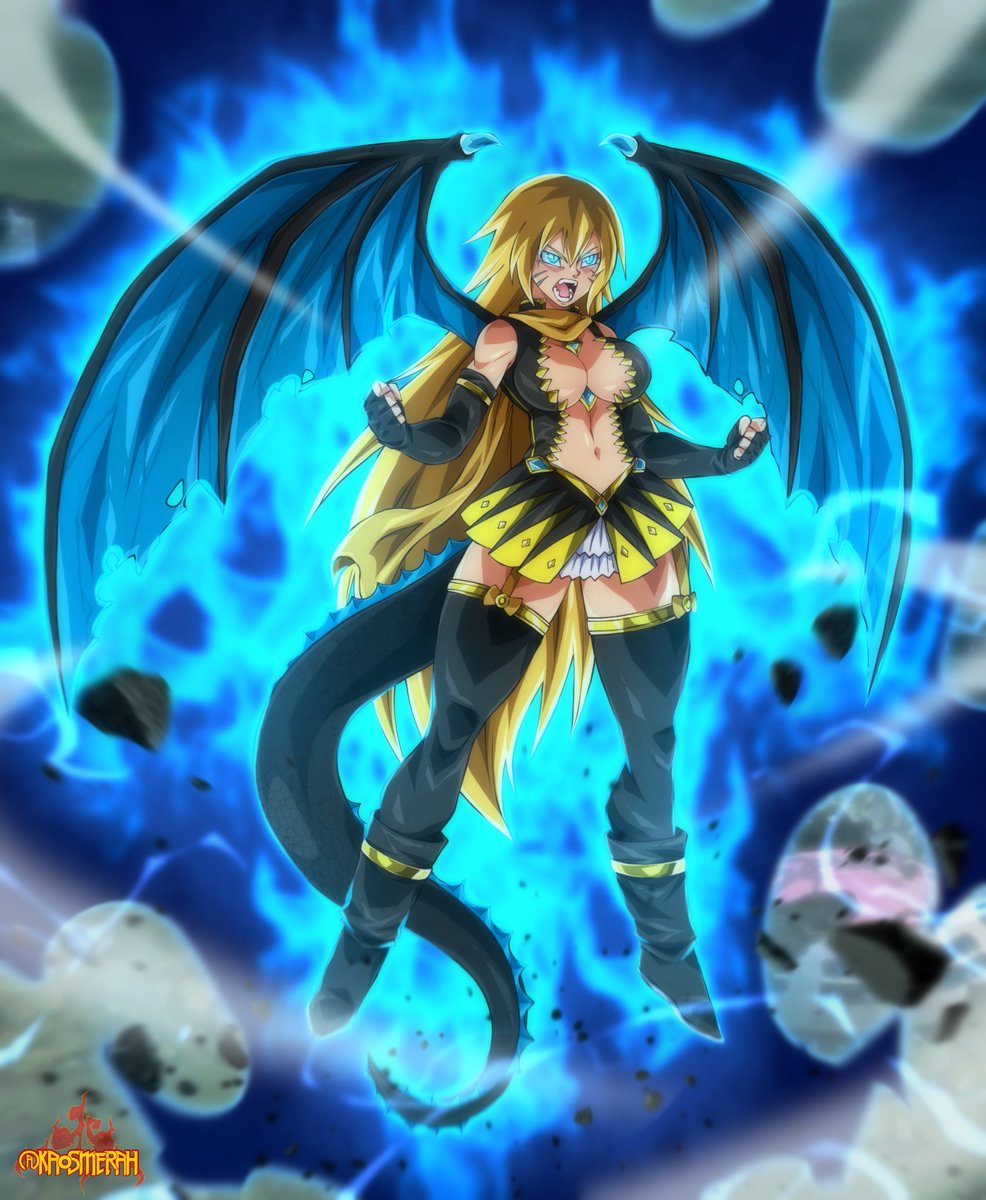 Iris unleashes her dragonic power once again as she becomes a force of fury, ushering her blue flames to burn down her enemies, getting stronger with more use of it🔥

Wanna give a big thanks to <a href="/Kaosmerah1/">Kaosmerah</a> for the awesome commission of my dragon girl, please go follow him🔥