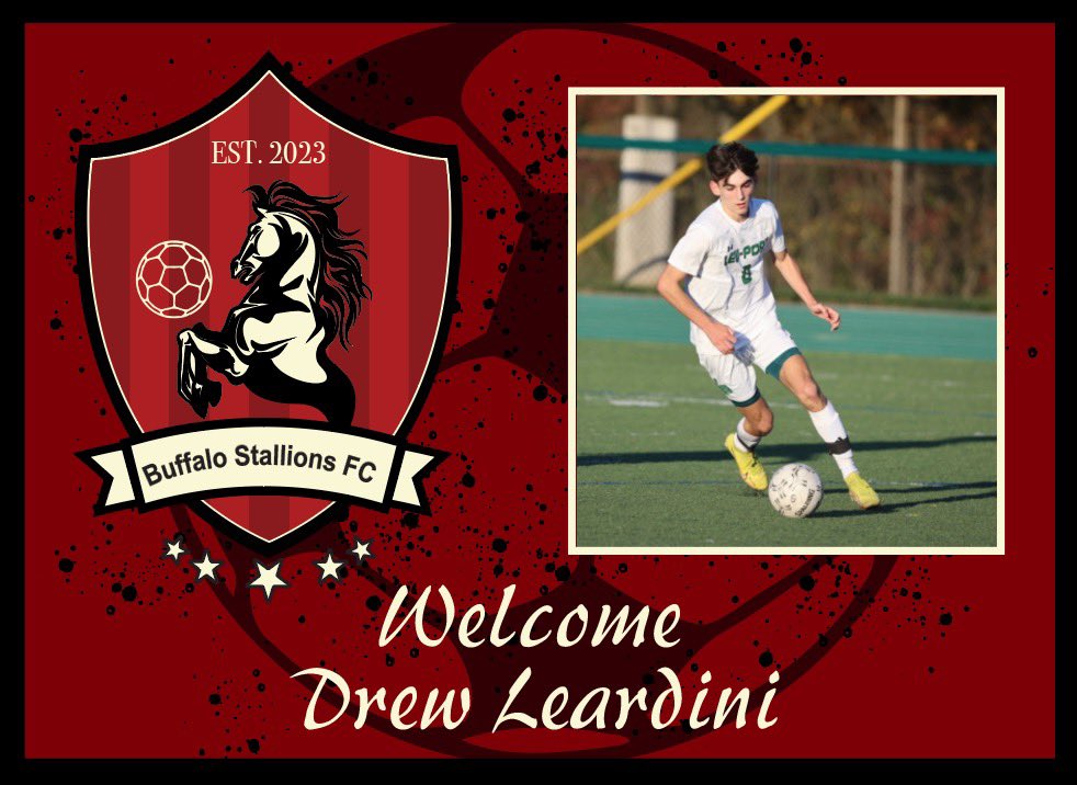 The contract negotiations were intense, but at the end of the day, the papers were signed. Happy to welcome Drew Leardini (Nick’s Cousin, family means everything to the Stallion’s clearly) from Queenston and St. Bonaventure. Drew scored 90 goals and registered 40 assists playing