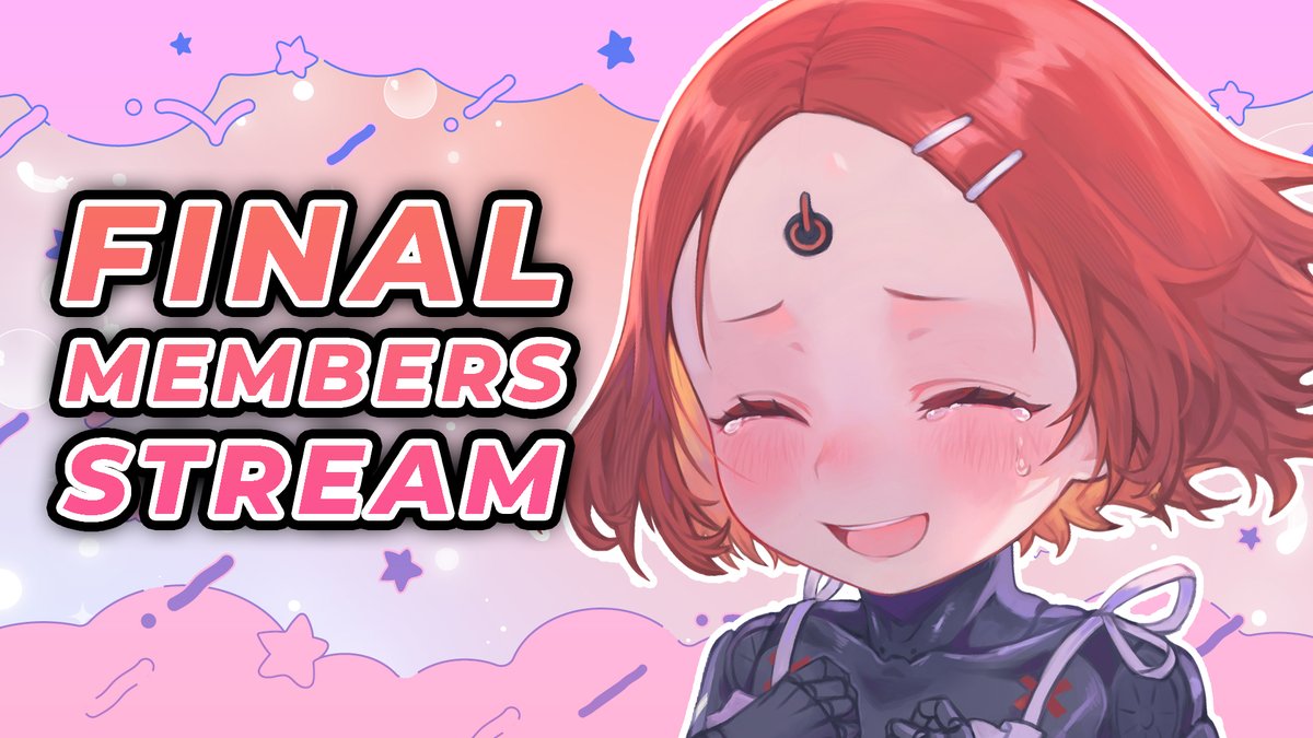 🔴 GOING LIVE! #OnLyne
The FINAL Membership Stream...! :'^)

🔗 youtube.com/live/ftFR2P6nC… 🔗