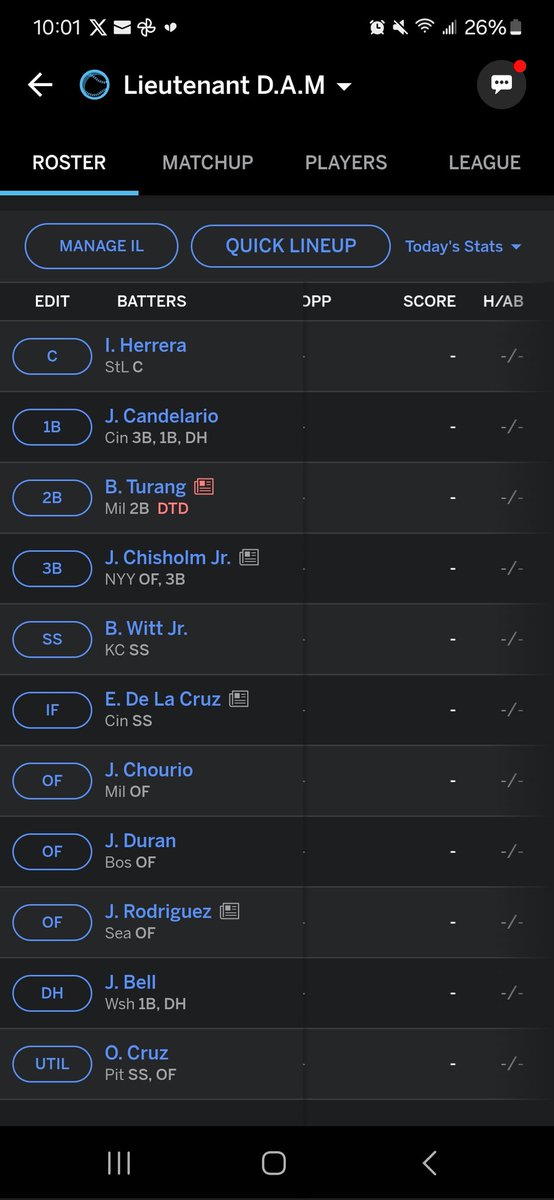 _____DAM_____'s tweet image. Just drafted my first #FantasyBaseball How did I do? 
#MLB #Phillies #BaseBall