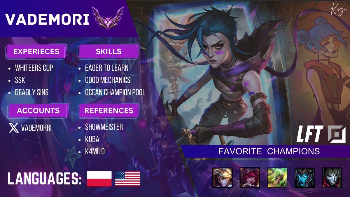 Vademori (@vademorri) on Twitter photo I'm currently playing playoffs in <a href="/AlmostPro_LoL/">ALMOST PRO</a> but I am eager to tryout myself in different teams.
I'm considering every offer. 💗and🔁are really appreciated.
More info on X dm or dc: vademori I'm currently playing playoffs in <a href="/AlmostPro_LoL/">ALMOST PRO</a> but I am eager to tryout myself in different teams.
I'm considering every offer. 💗and🔁are really appreciated.
More info on X dm or dc: vademori